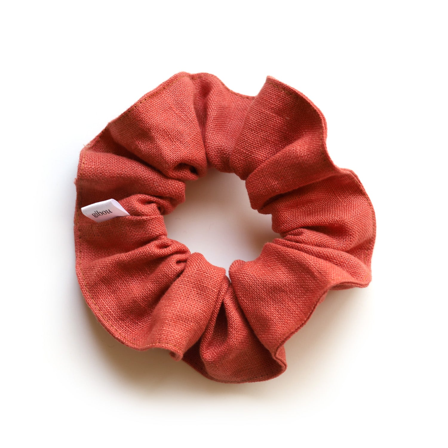 Topstitched scrunchie