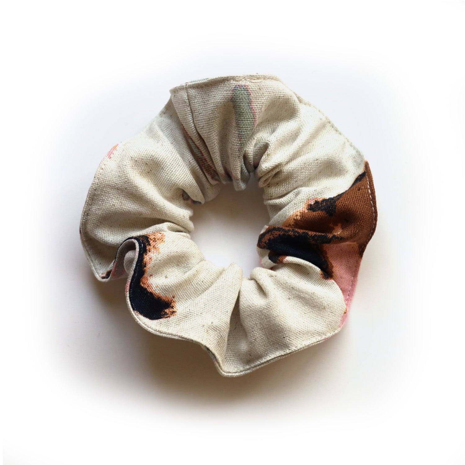 Linen Stitched Scrunchie