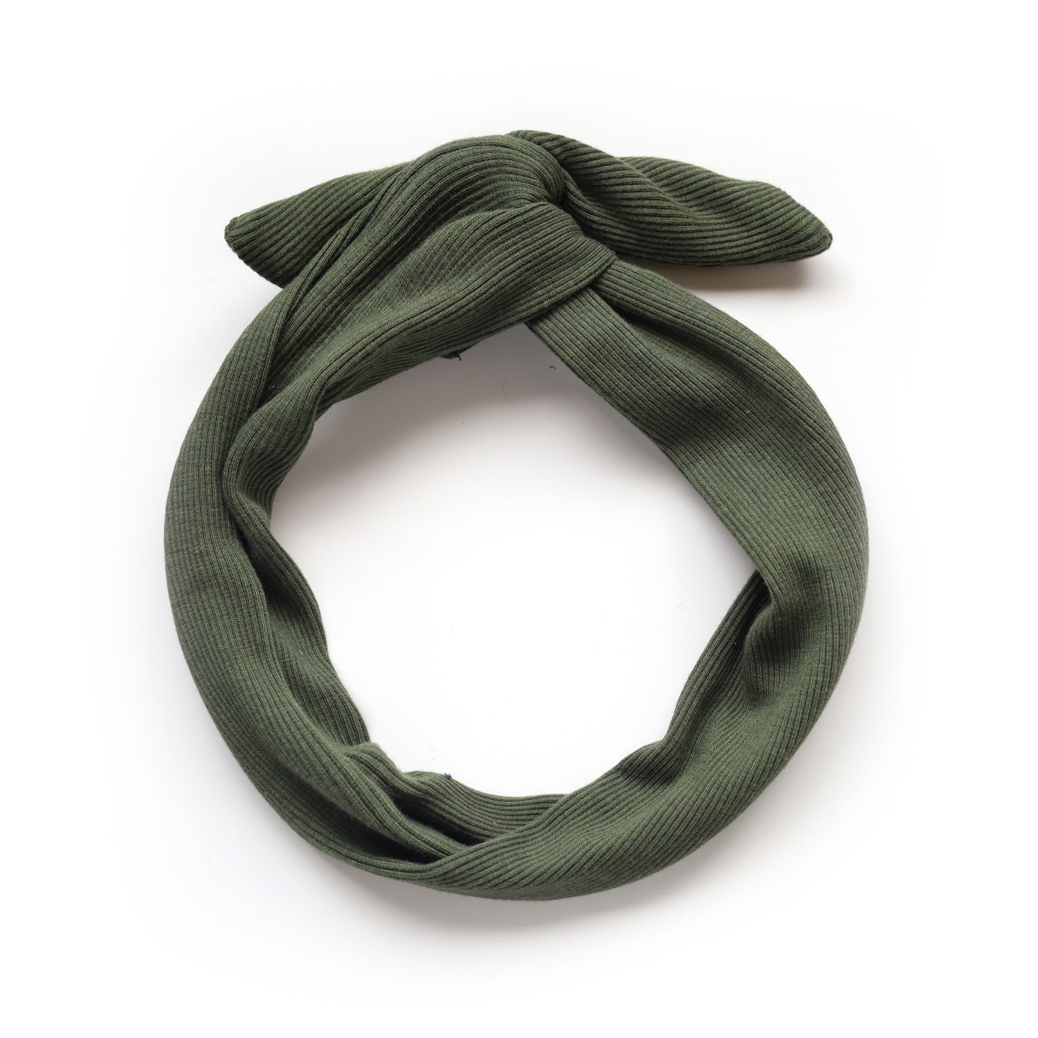 Autumn twist headband in upcycled fabric