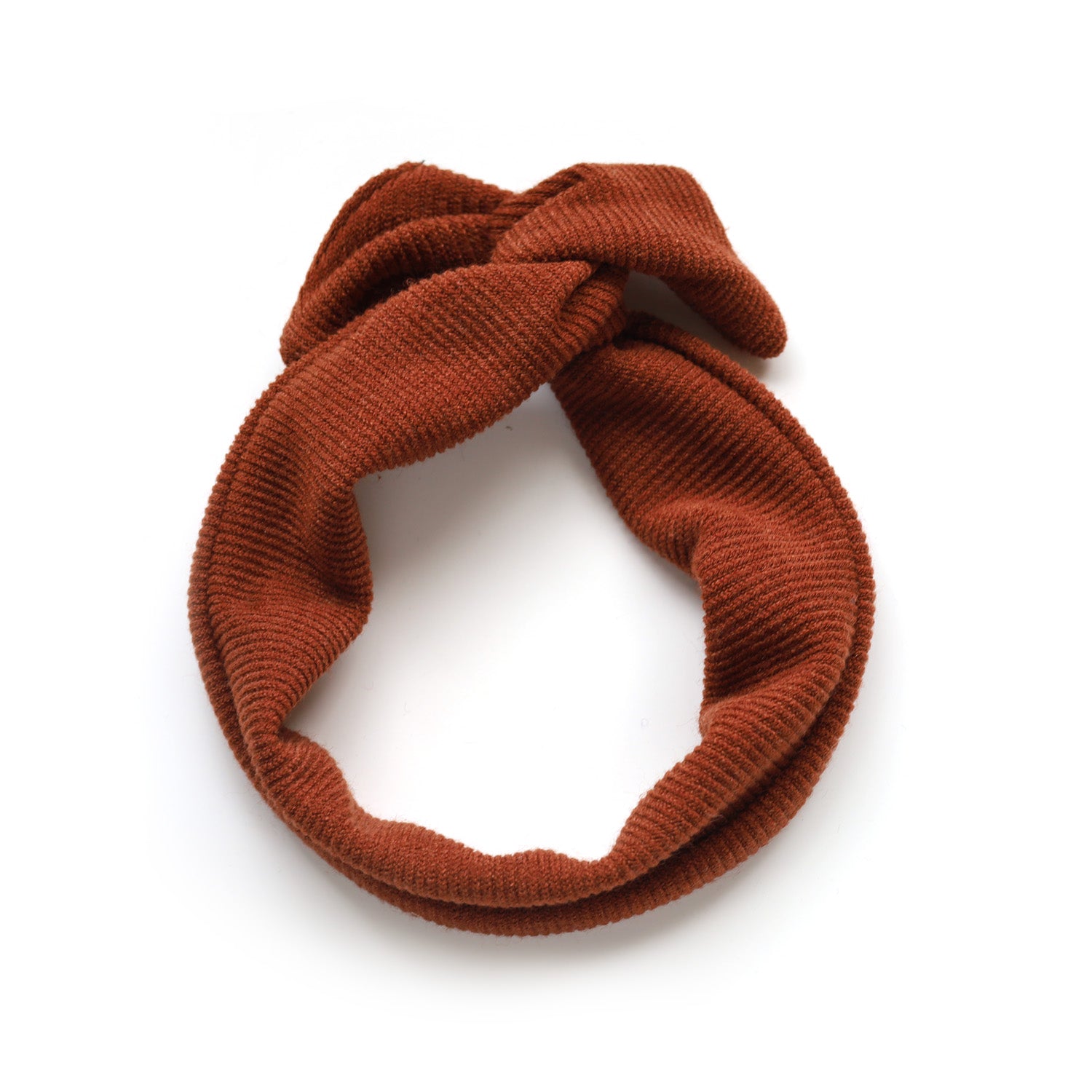 Autumn twist headband in upcycled fabric