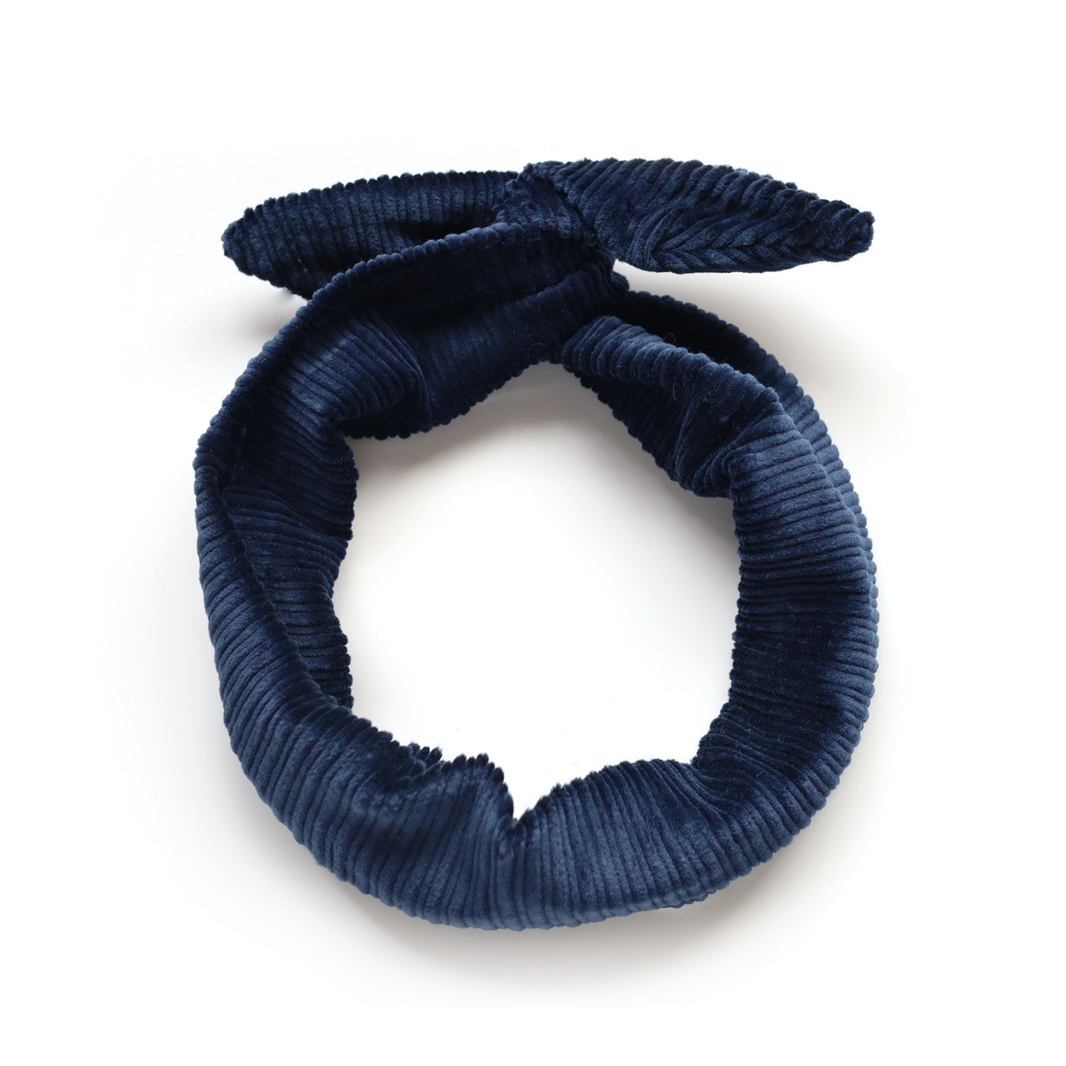 Autumn twist headband in upcycled fabric