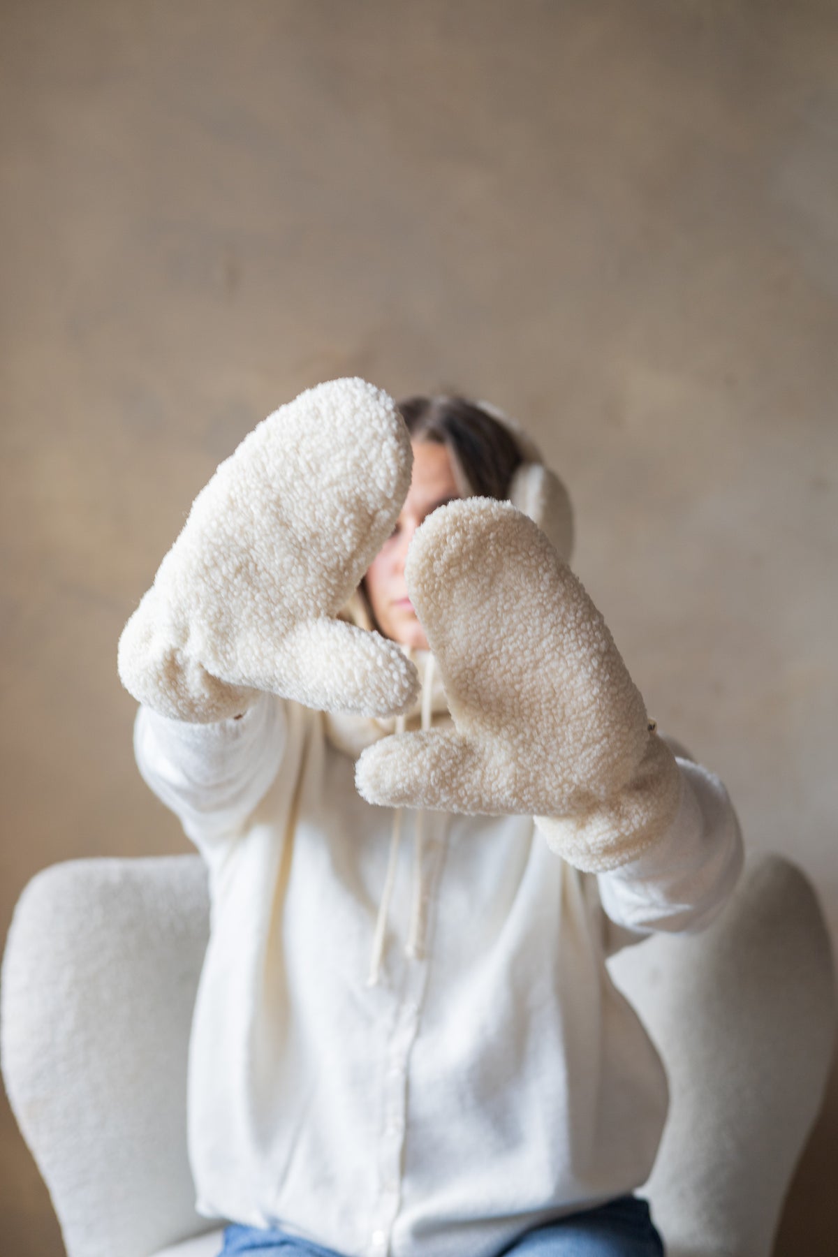 Fleece mittens