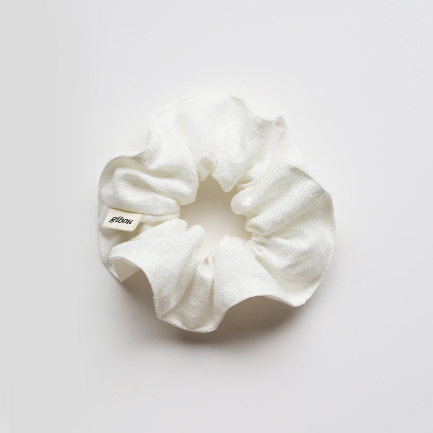 Topstitched scrunchie