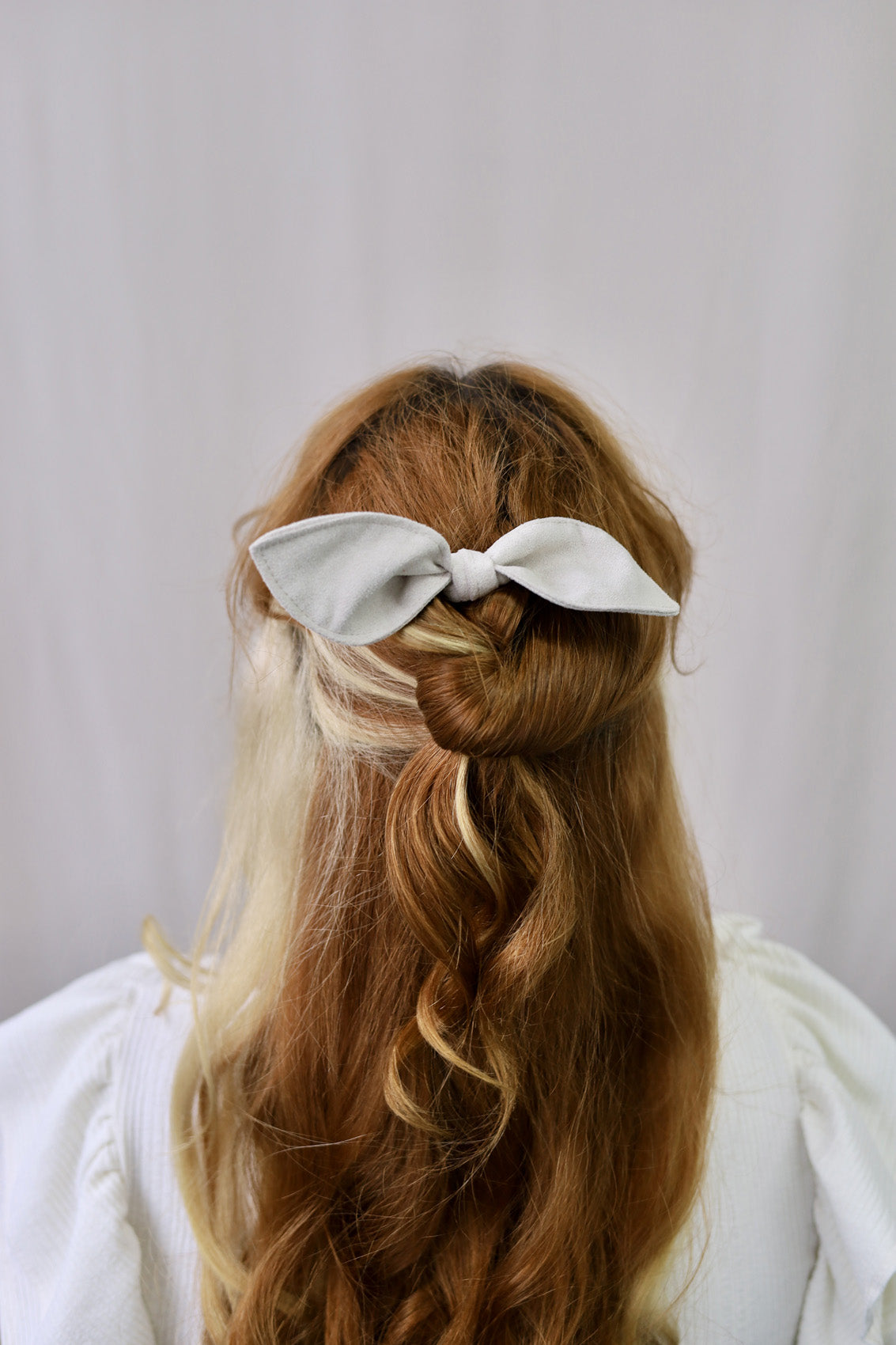 Échnatillon - Épingle à cheveux lin et denim