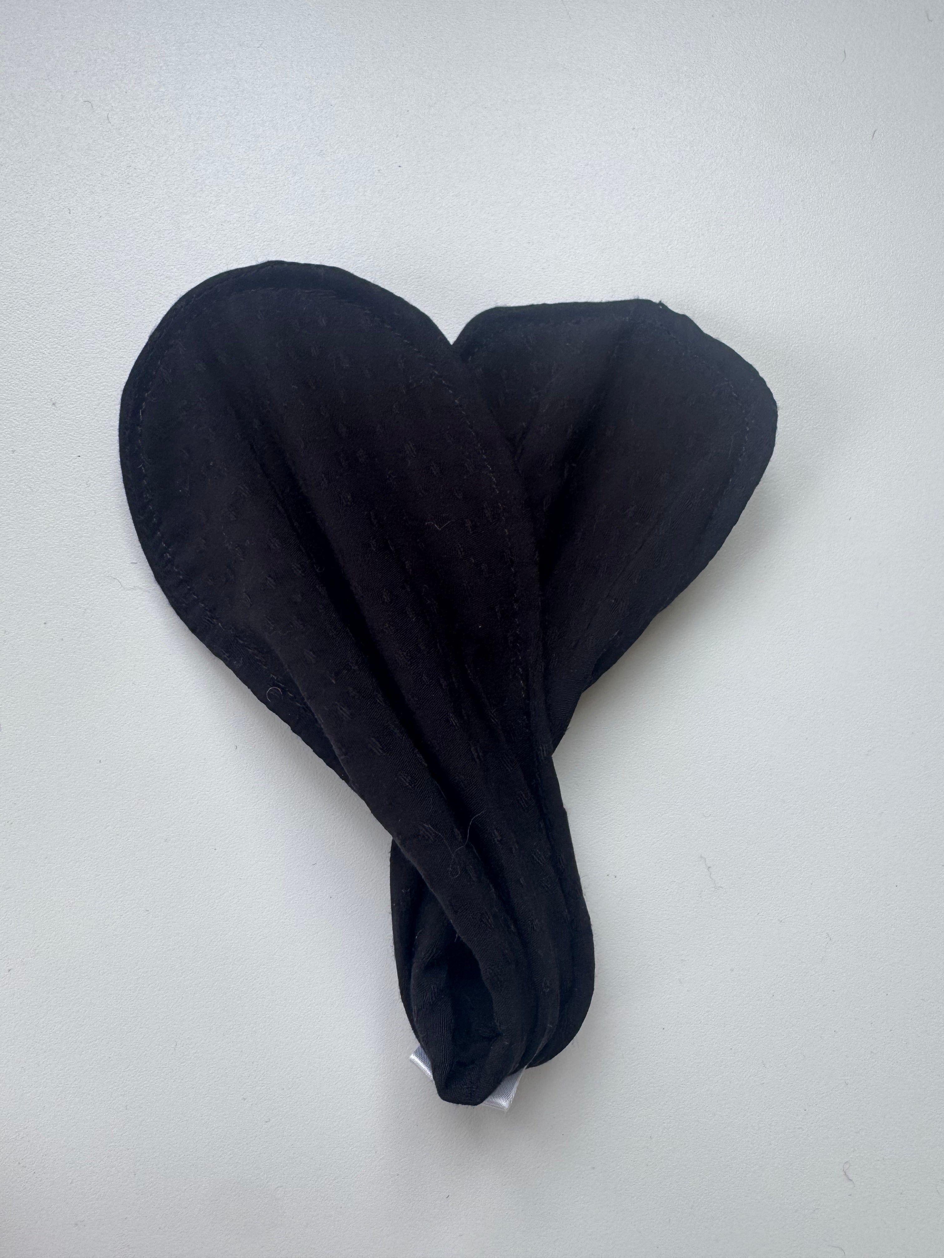 Échantillon - Accessoire à chignon noir dobby