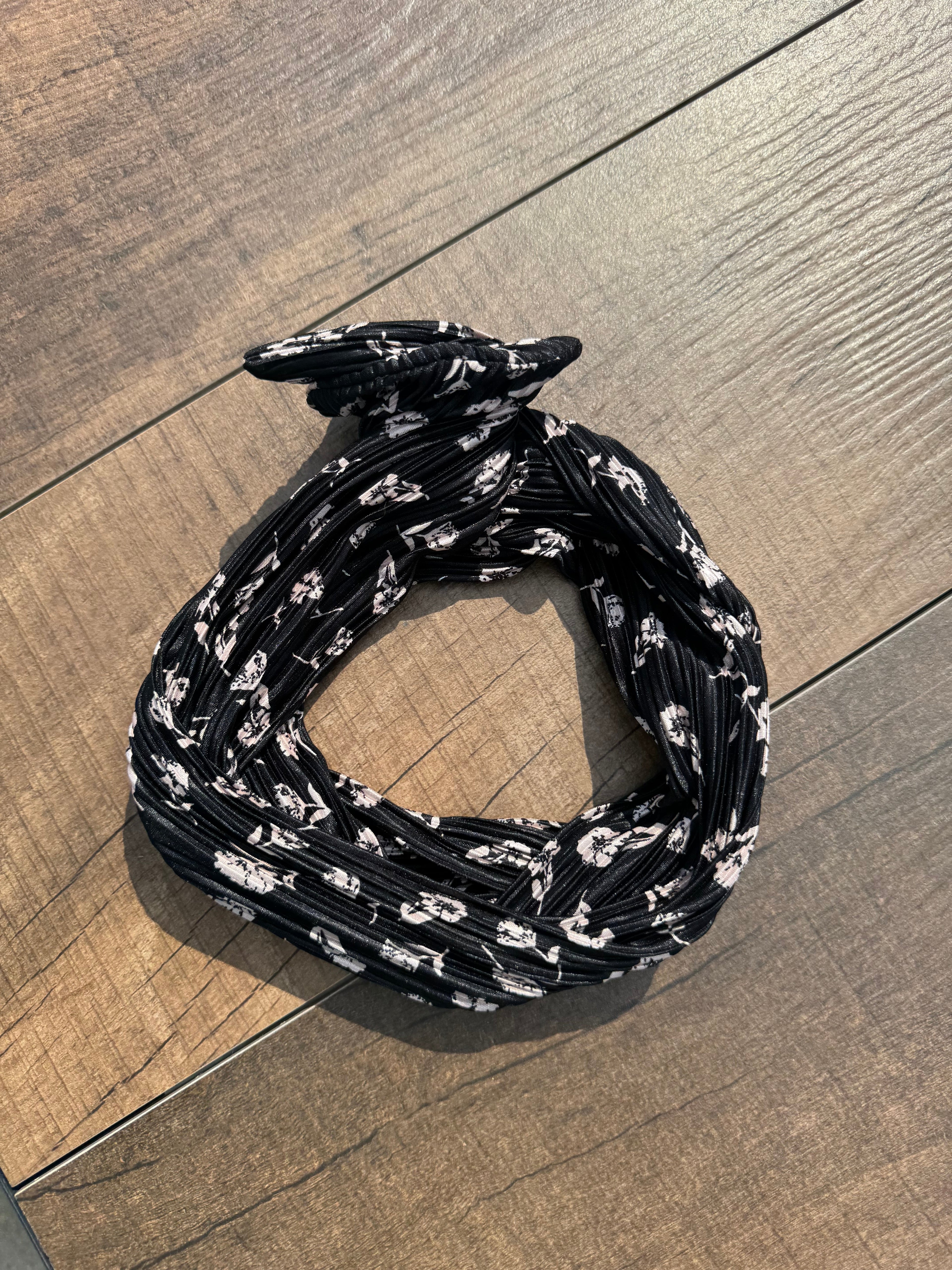 Échantillon - Bandeau à torsader XL fleur rose