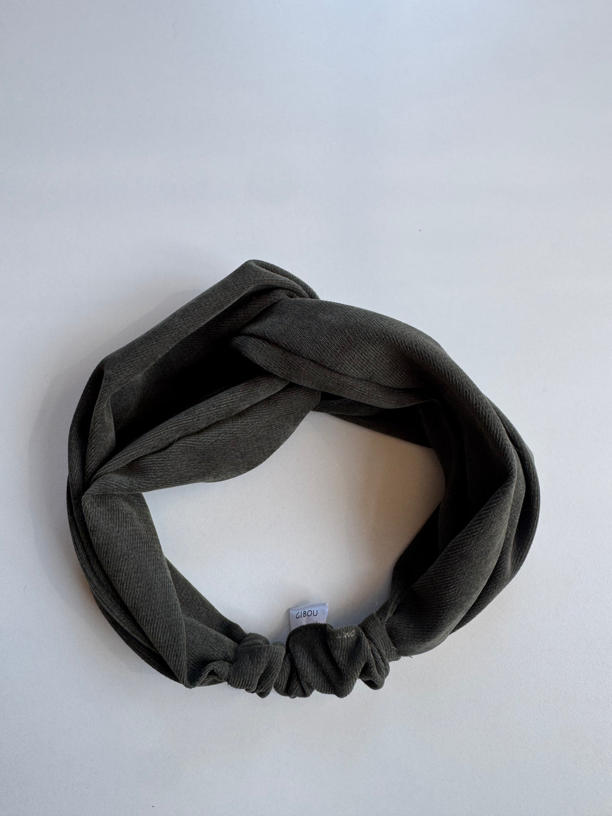 Échantillon - Bandeau croisé bleu en bambou