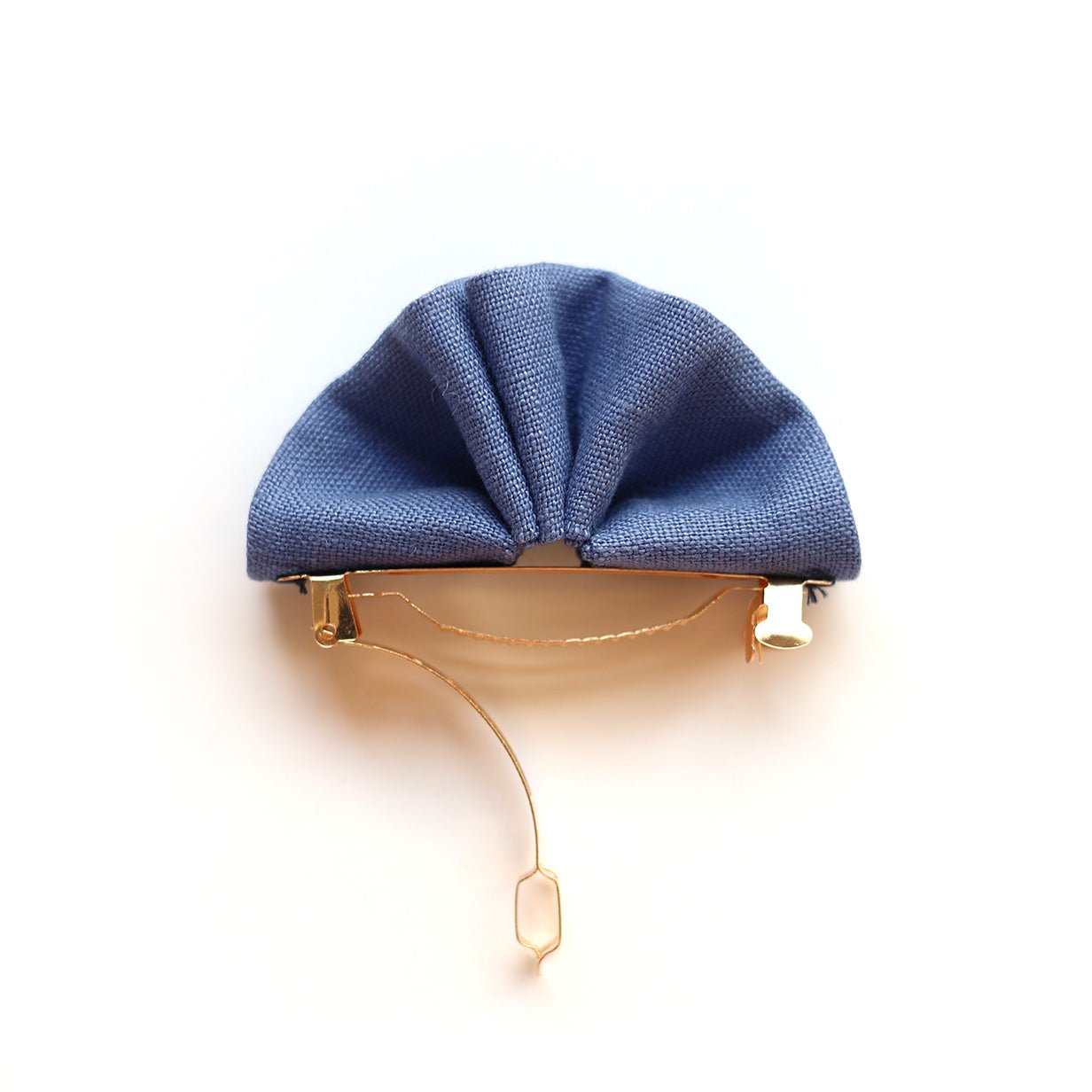 Barrette coquillage en lin - gibou.ca