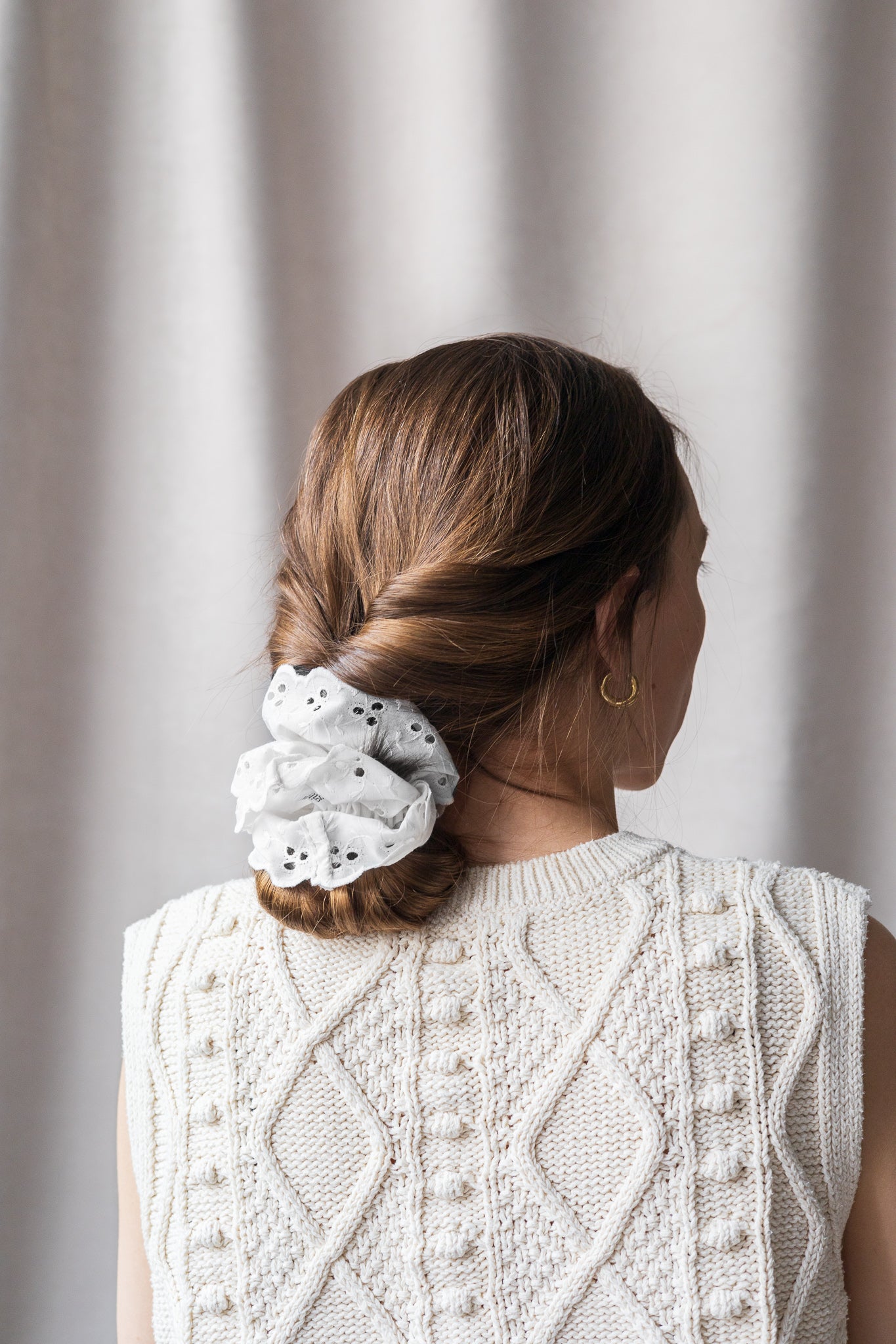 Chouchou broderie anglaise - gibou.ca