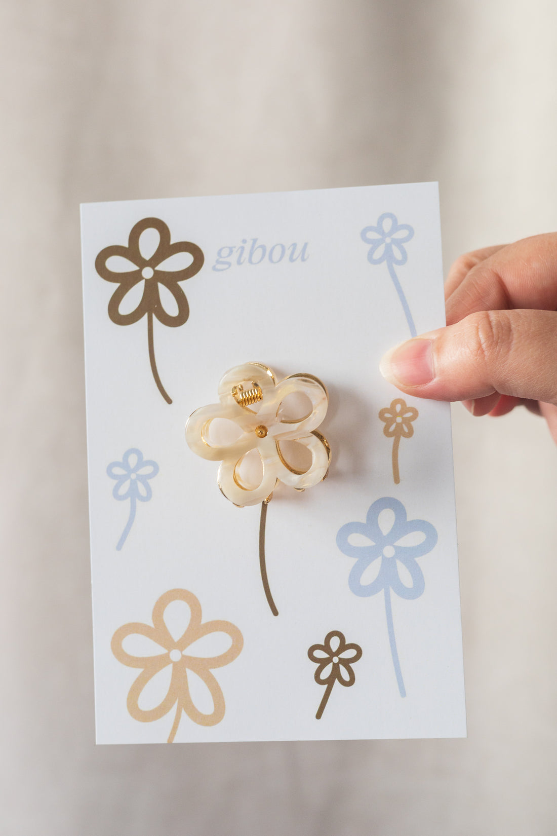 Petite pince à cheveux en fleur