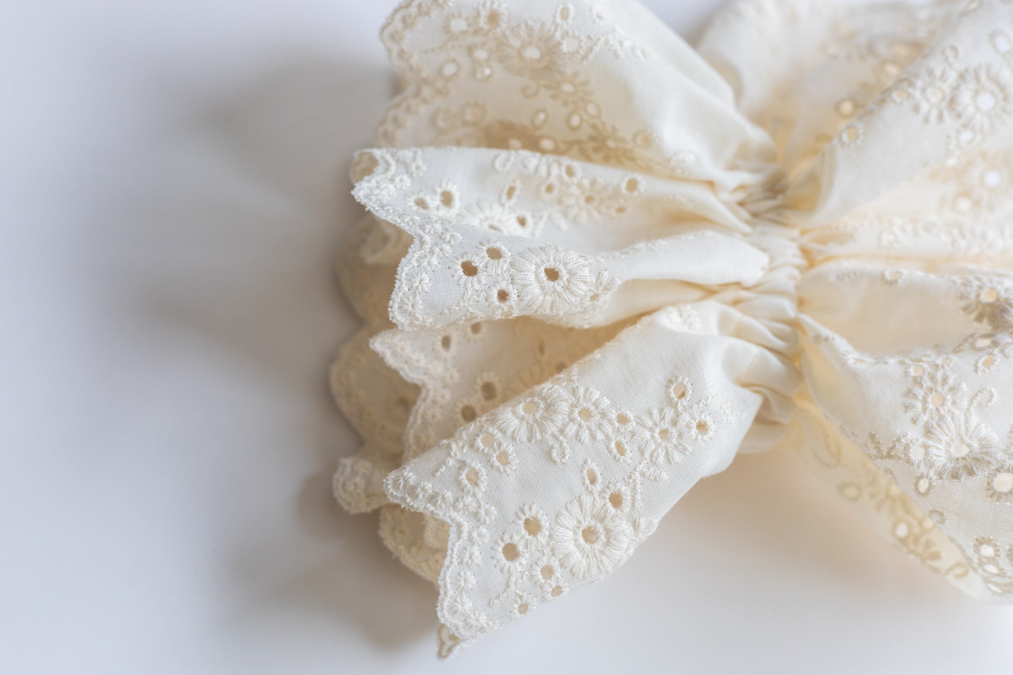 English Embroidery Scrunchie