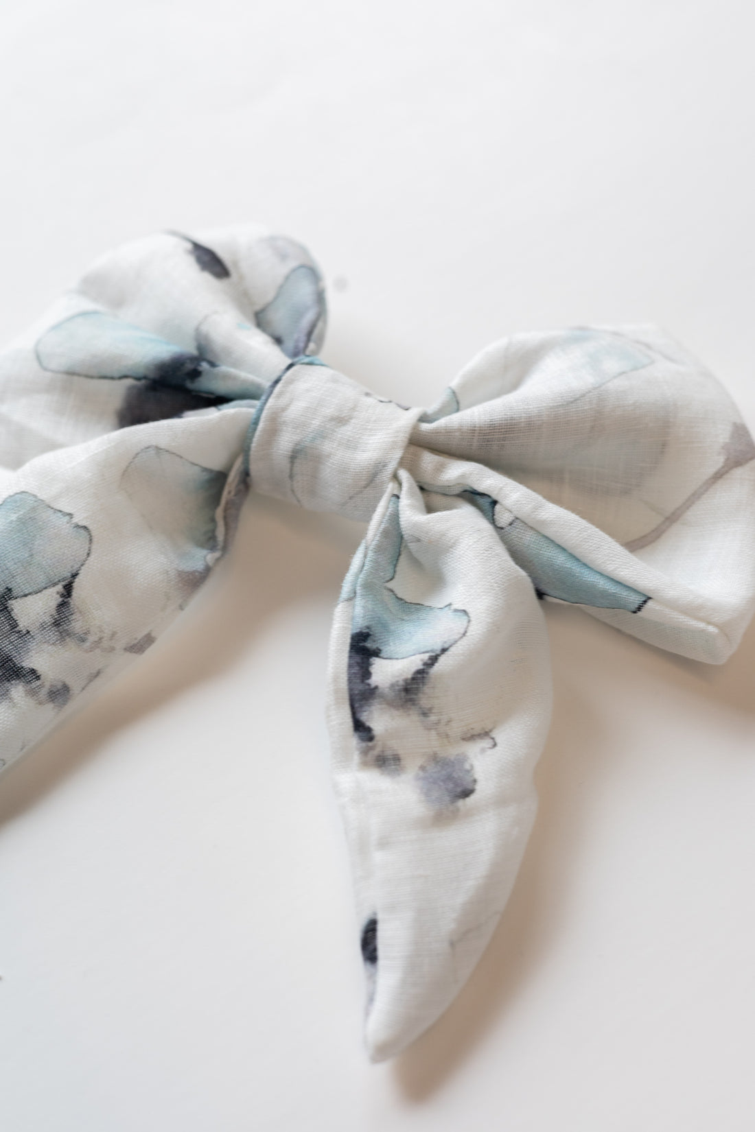 Boucle en lin imprimé