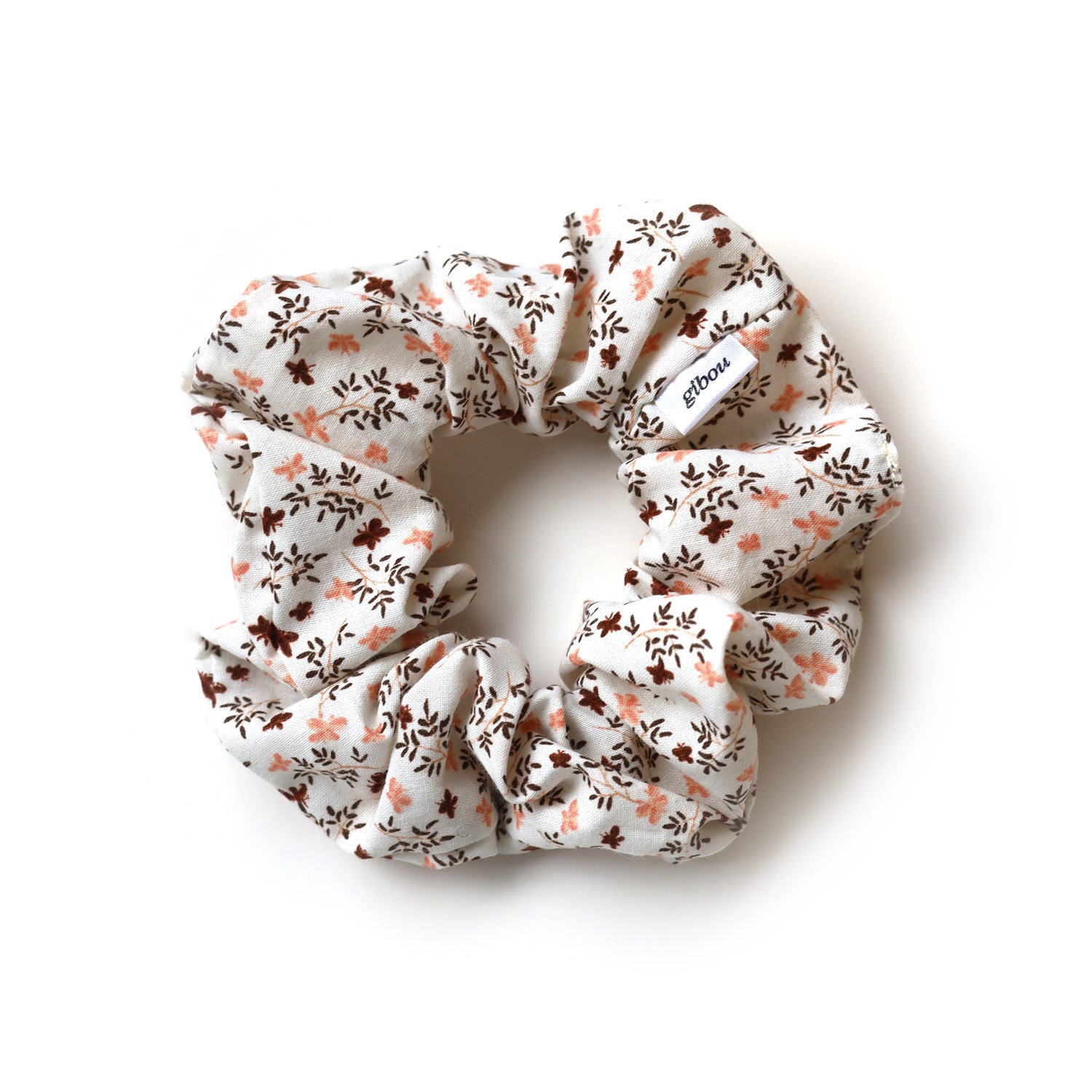Chouchou blanc avec papillons