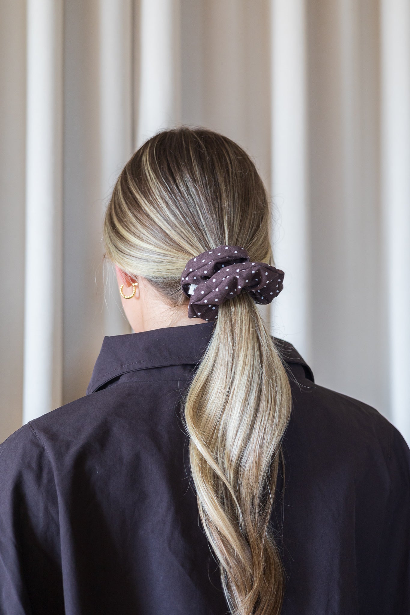 Regular scrunchie in upcycled fabric