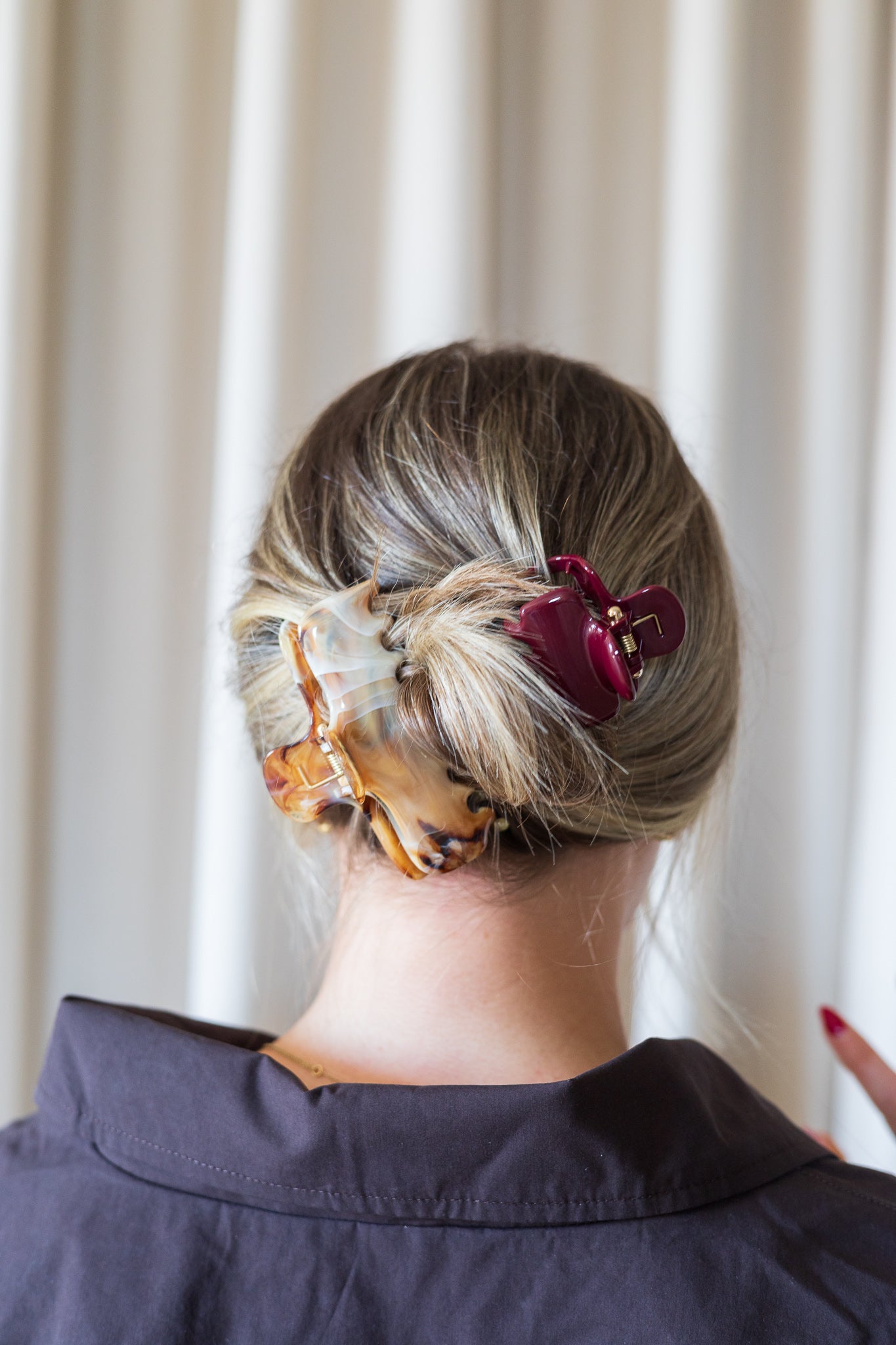 Petite pince à cheveux effet gel