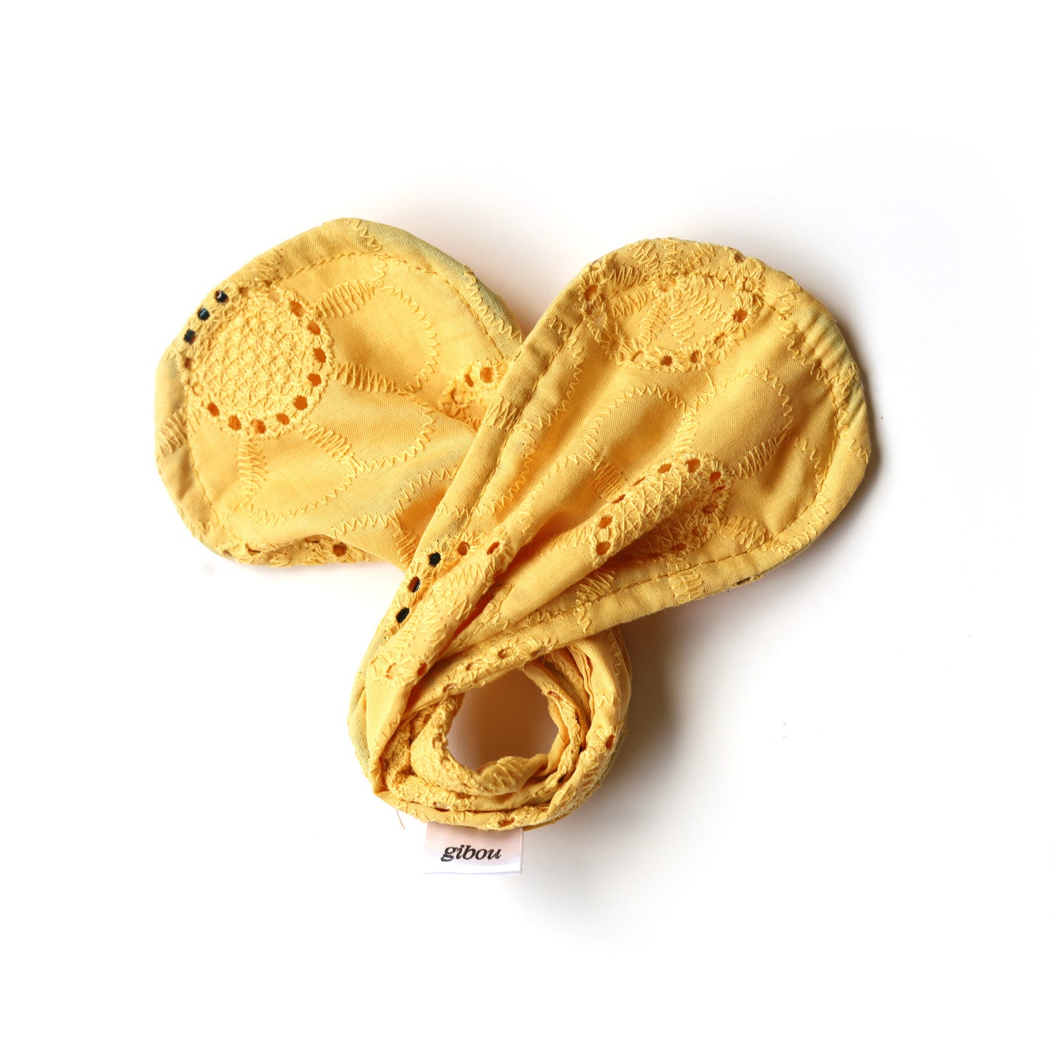 Accessoire à chignon en tissu revalorisé