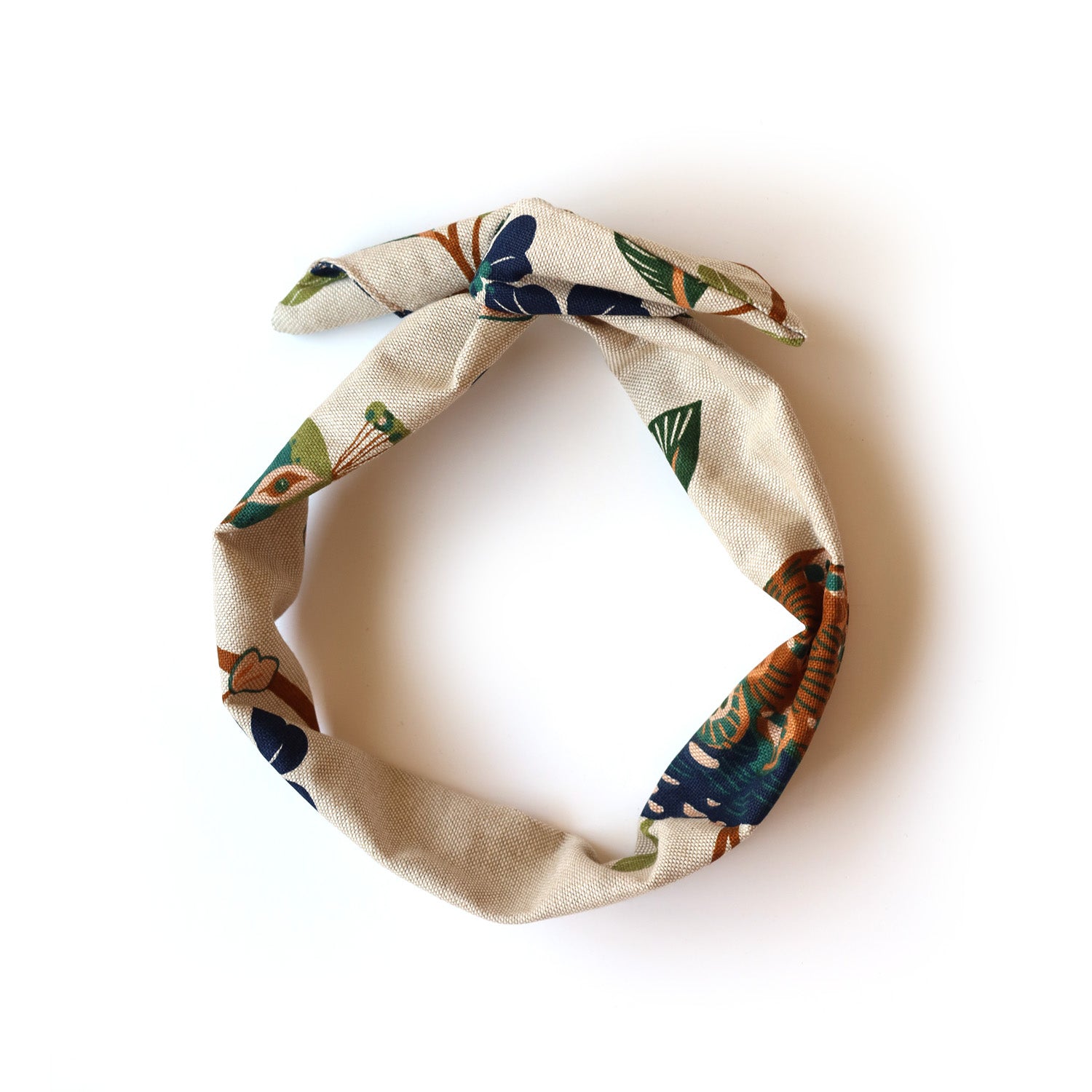 Patterned cotton twist headband