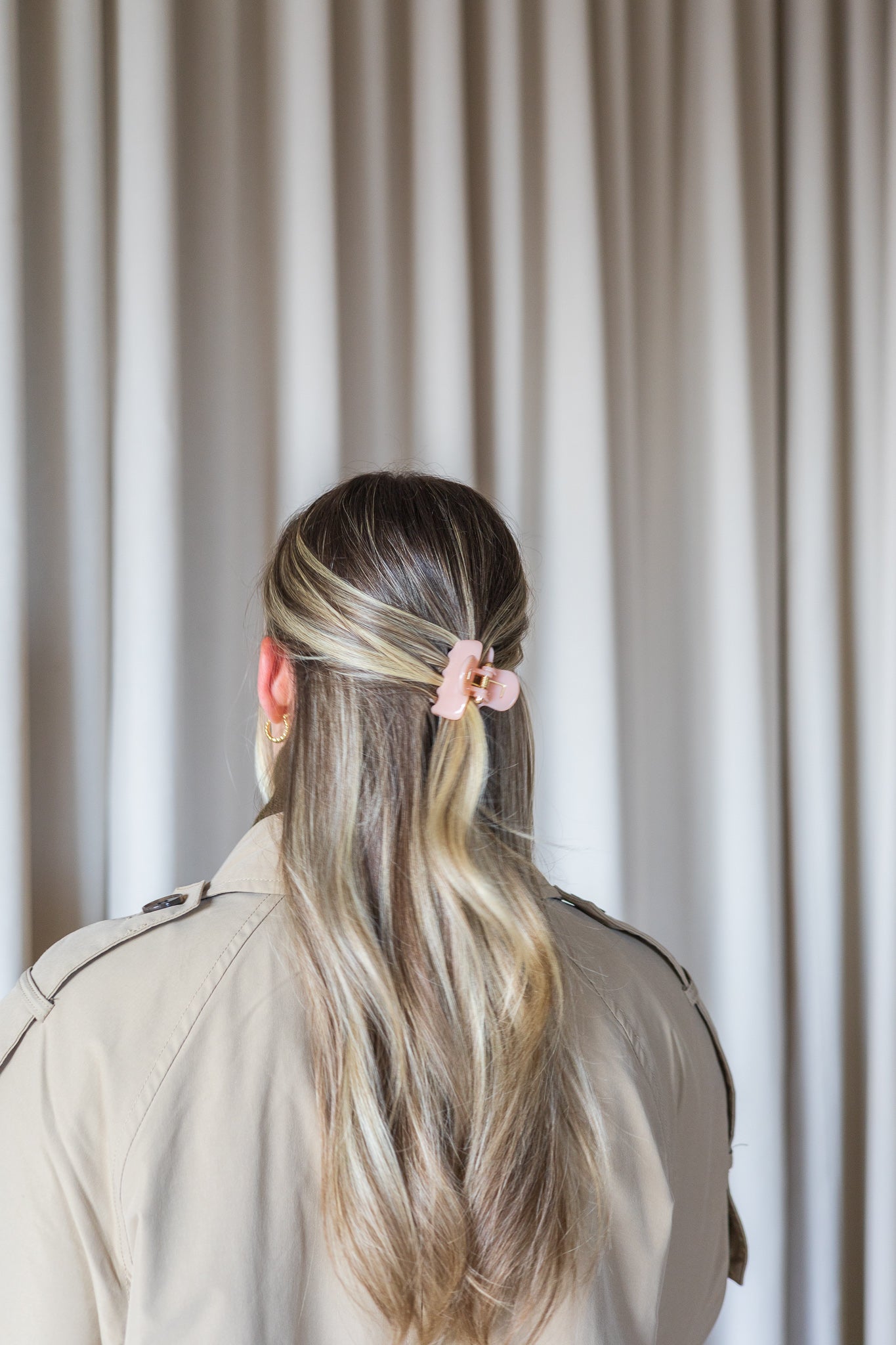Petite pince à cheveux effet gel