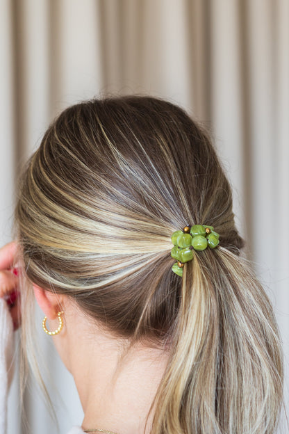 Beaded hair tie