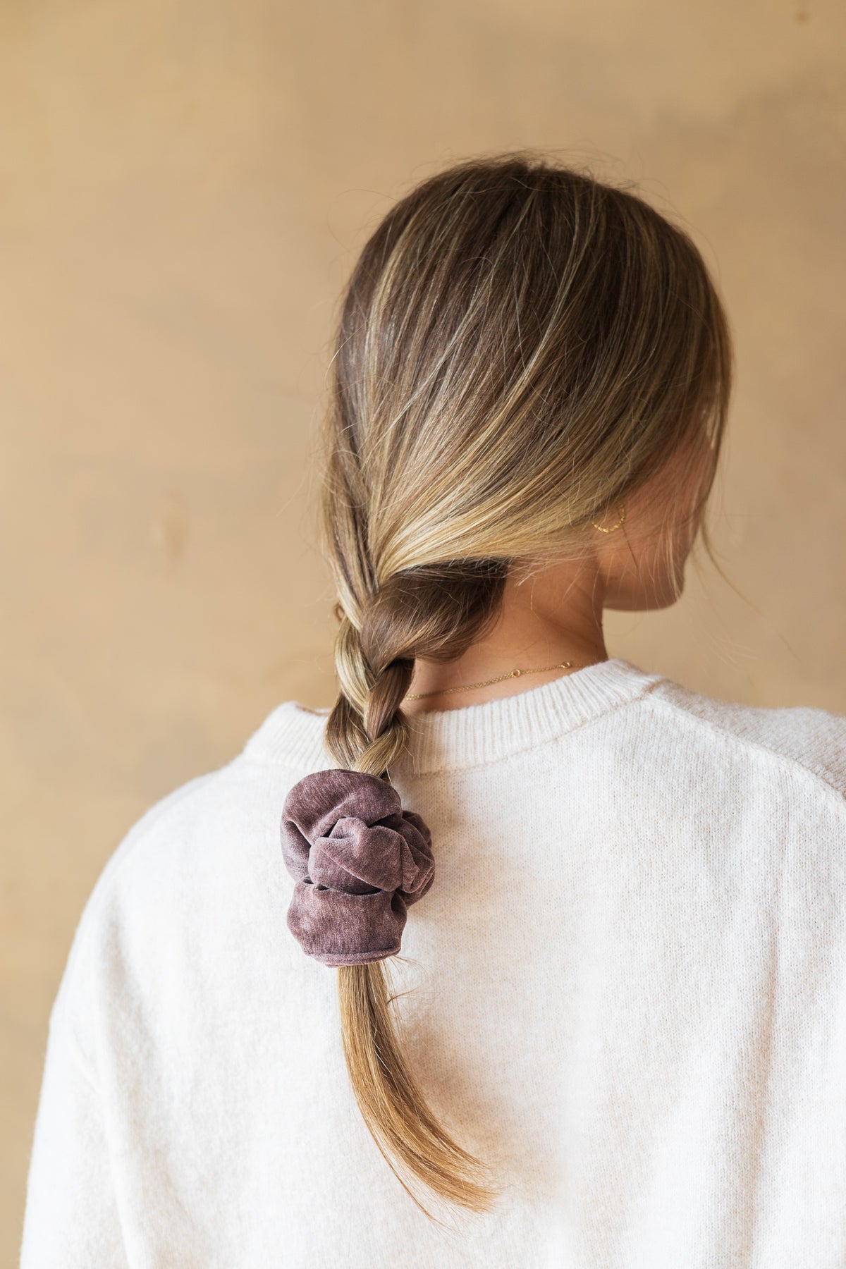 Velvet scrunchie