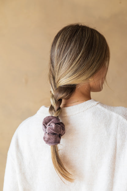 Velvet scrunchie