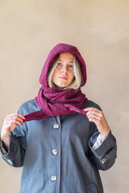 Capuche foulard en tissu revalorisé