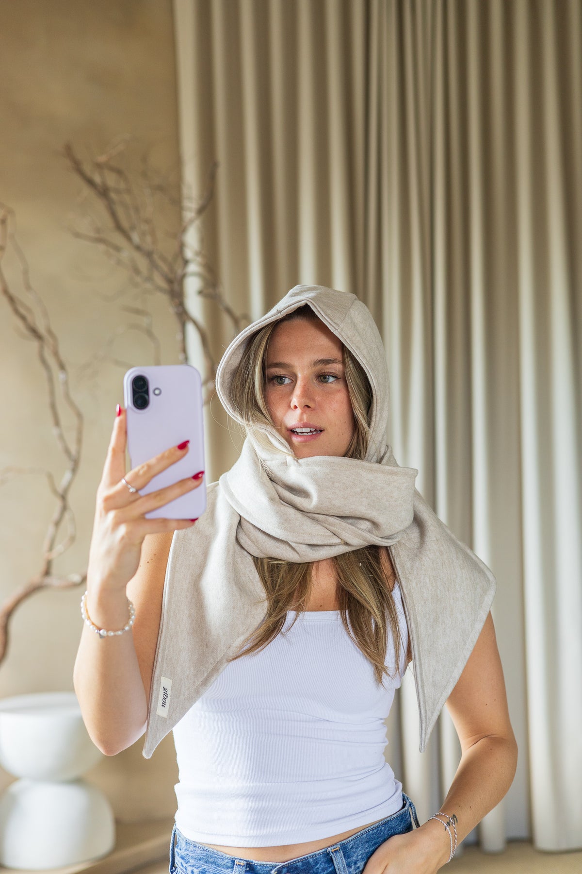 Capuche foulard doppio