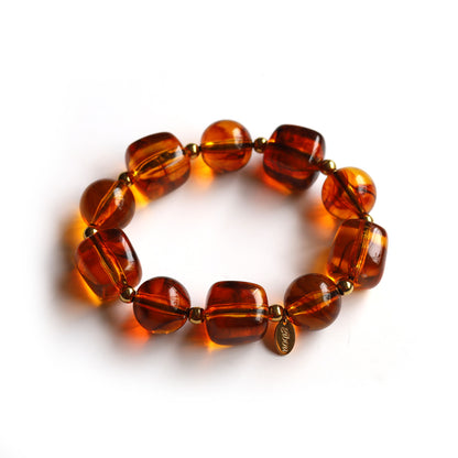Bracelet de cheveux à grosses billes