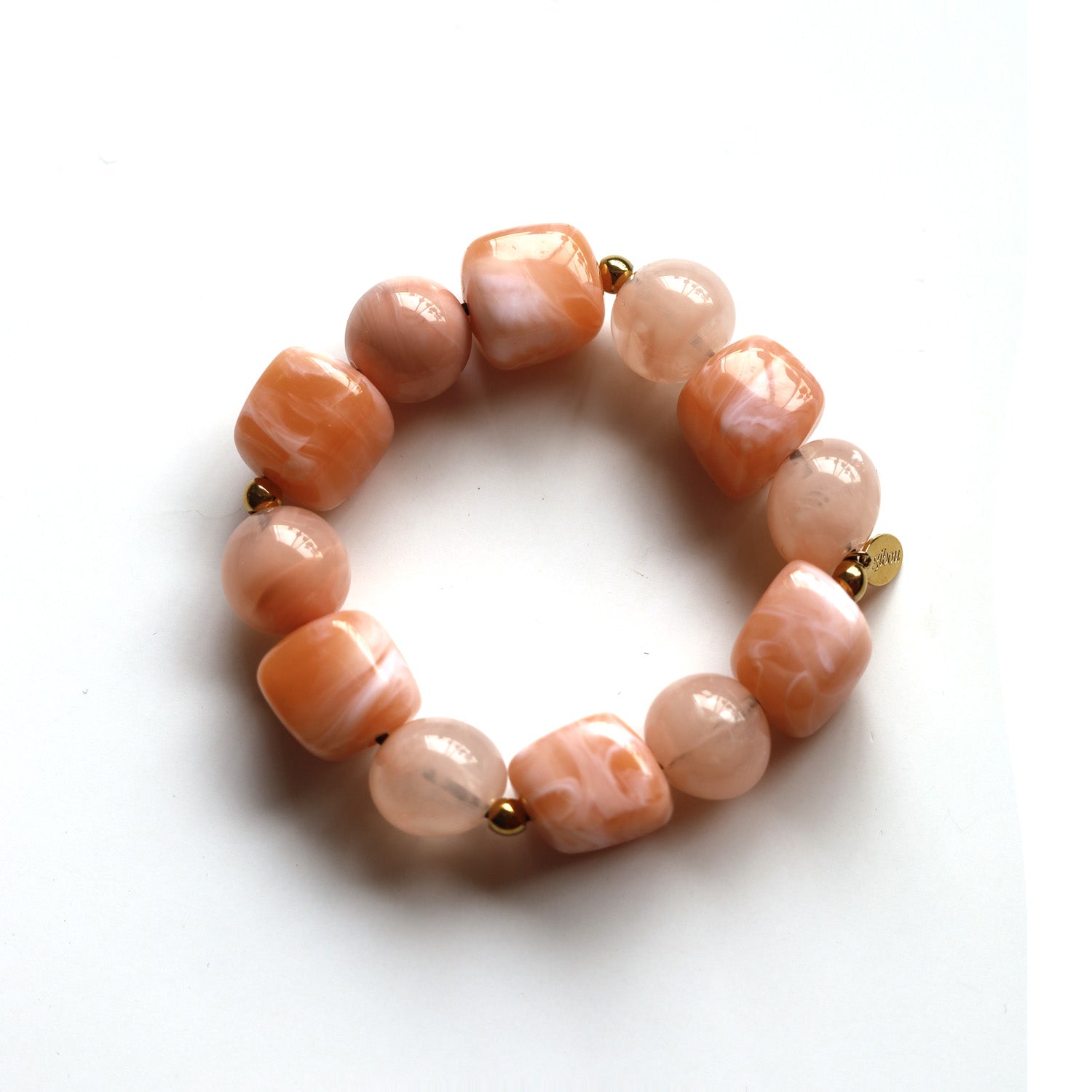Bracelet de cheveux à grosses billes