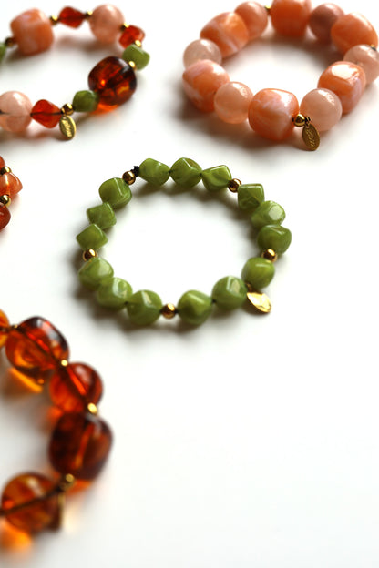 Beaded hair tie