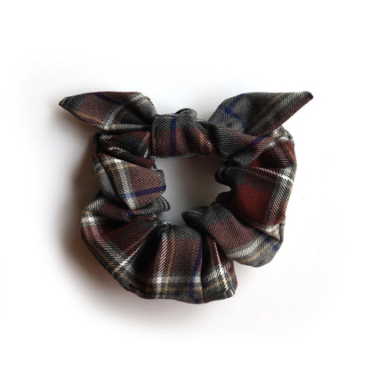 Chouchou tartan bouclé