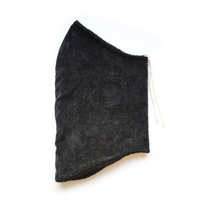 Reversible hooded fleece collar