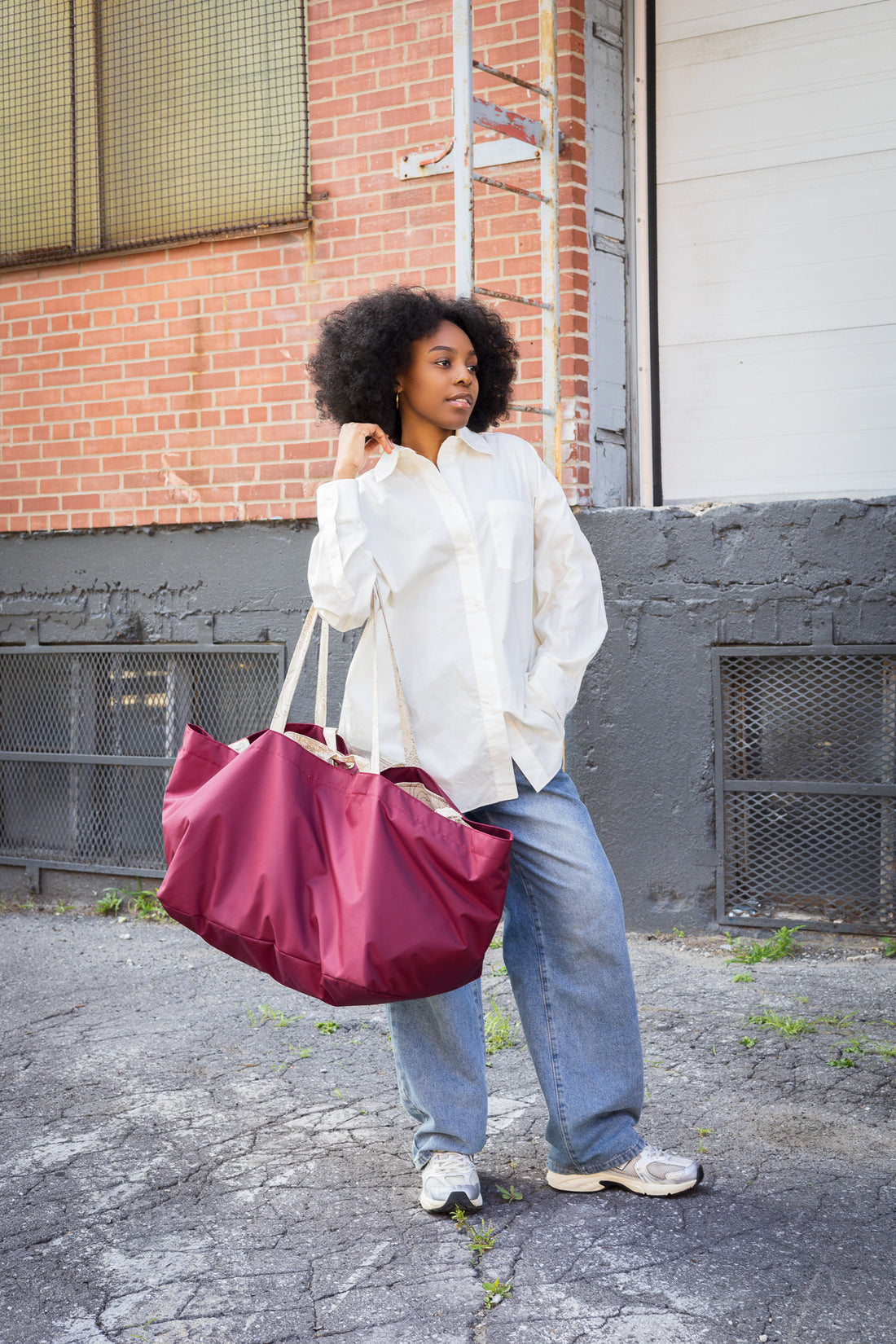 Très grand sac fourre-tout réversible