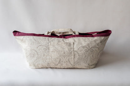 Extra large reversible tote bag