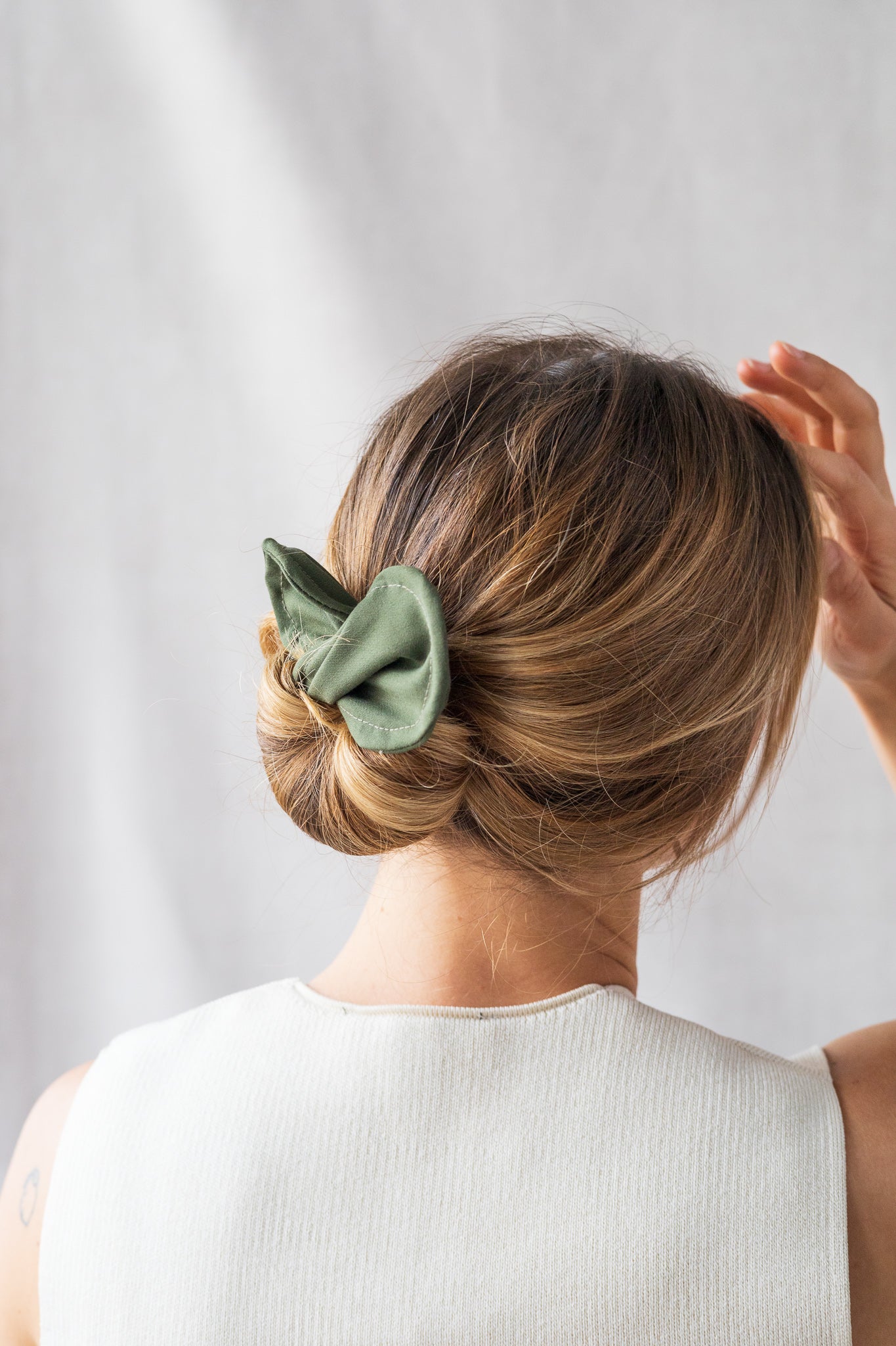 Échantillon - Accessoire à chignon vieux rose