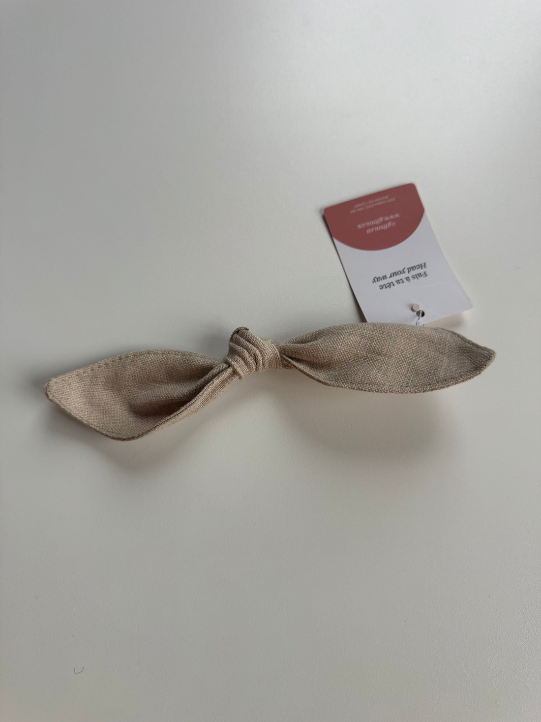 Sample - Faux leather curly hair clip