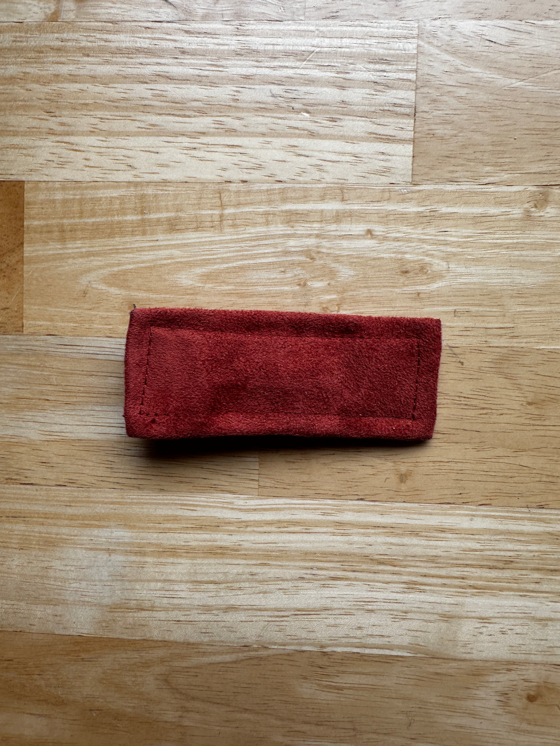 Imparfait - Barrette rectangle orange