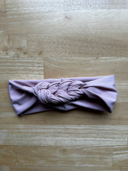 Imparfait - Bandeau 3 noeuds rose fraise