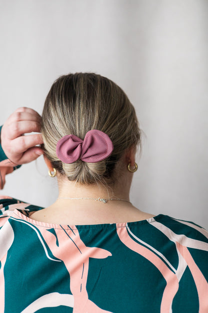 Imparfait - Mini chignon rose des bois