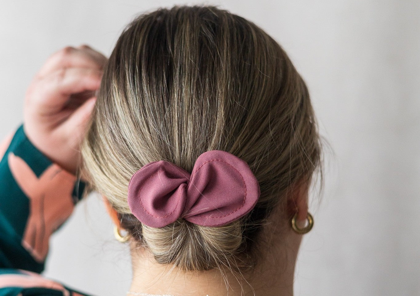 Imparfait - Accessoire à chignon bleu pâle