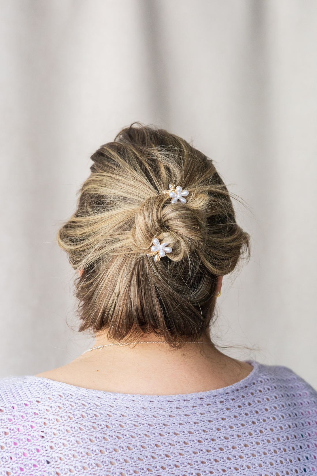 Set of 3 mini daisy clips