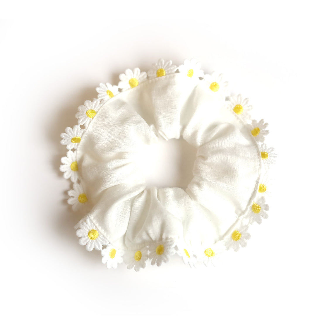 Chouchou à bordure marguerites