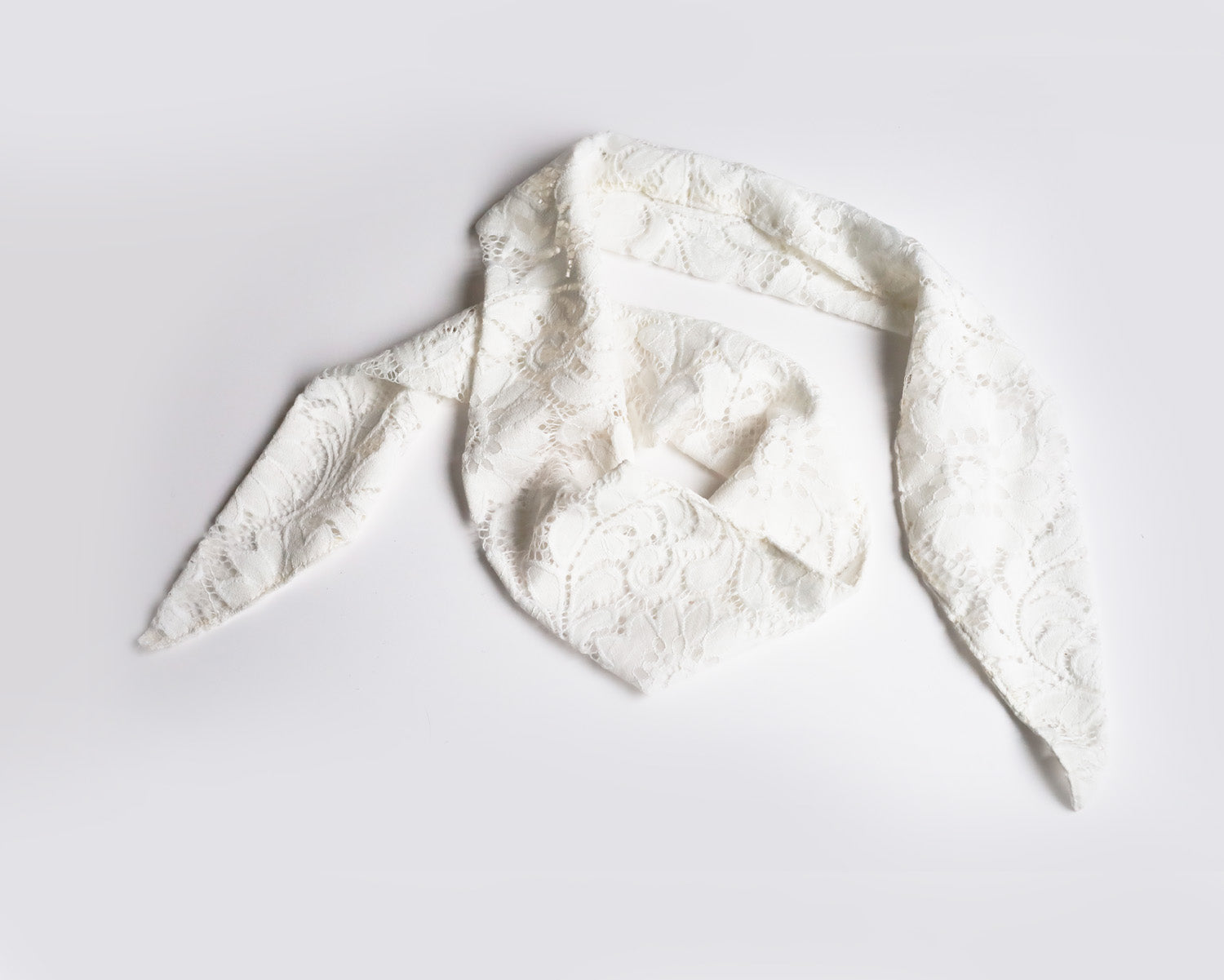 Lace headband scarf