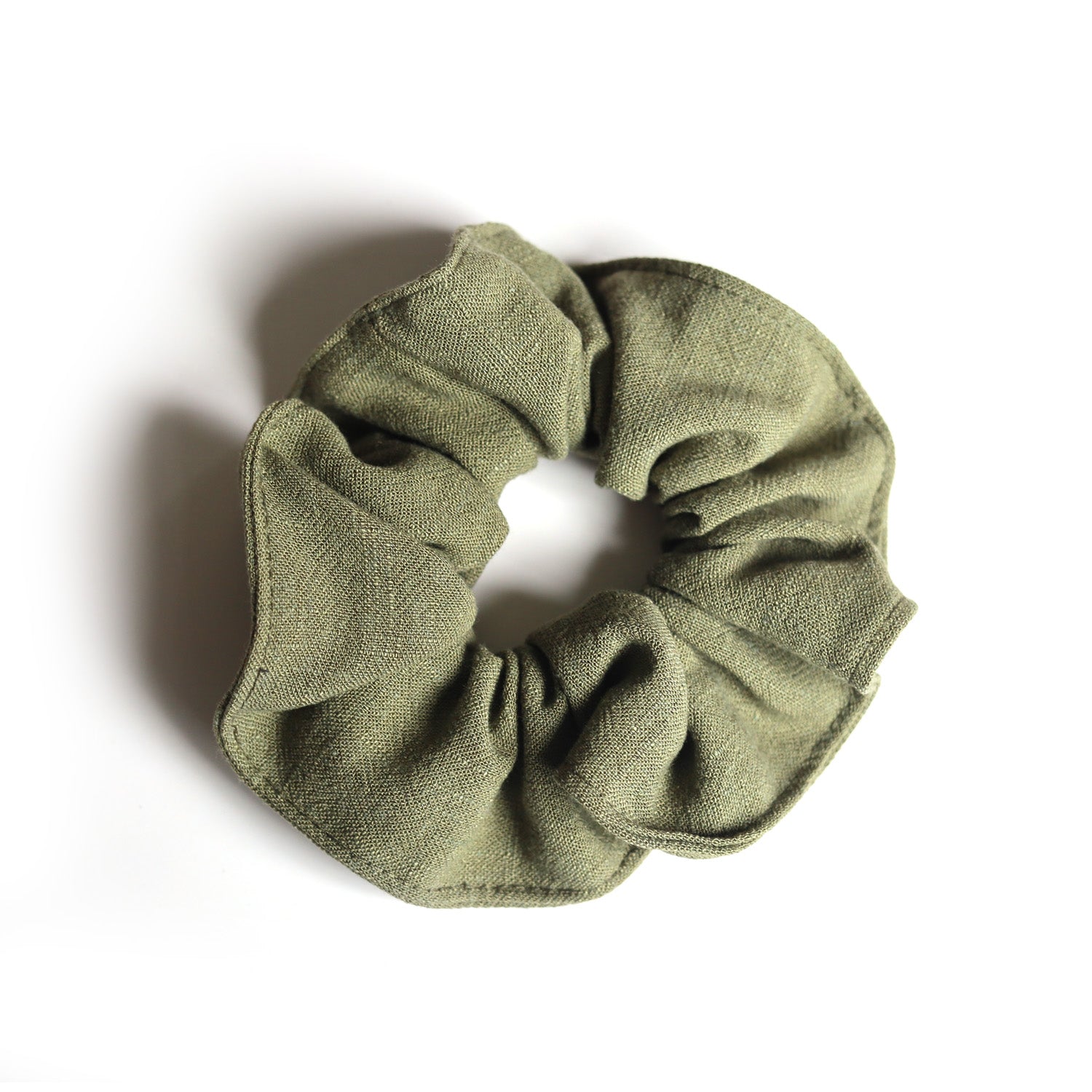 Topstitched scrunchie