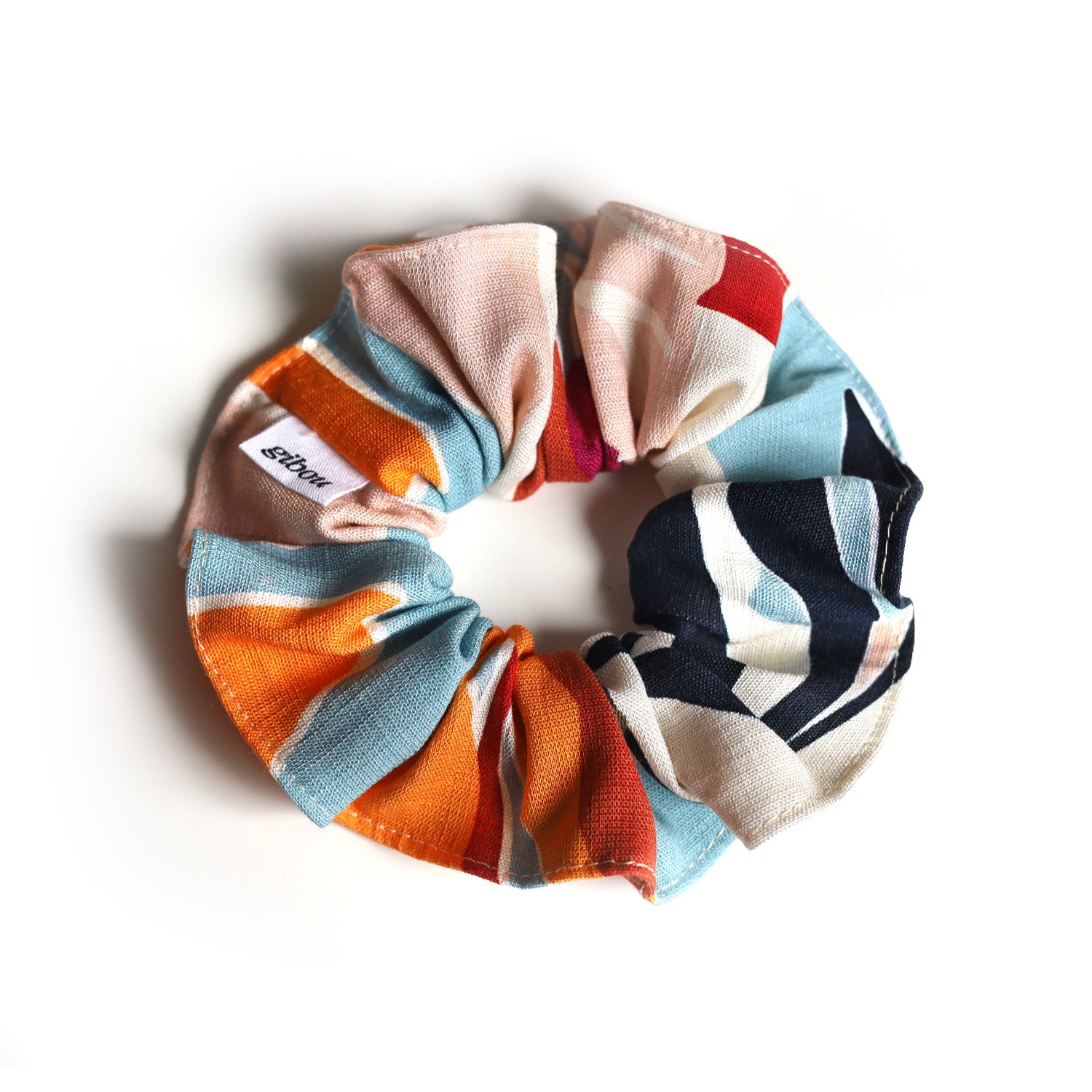 Topstitched scrunchie