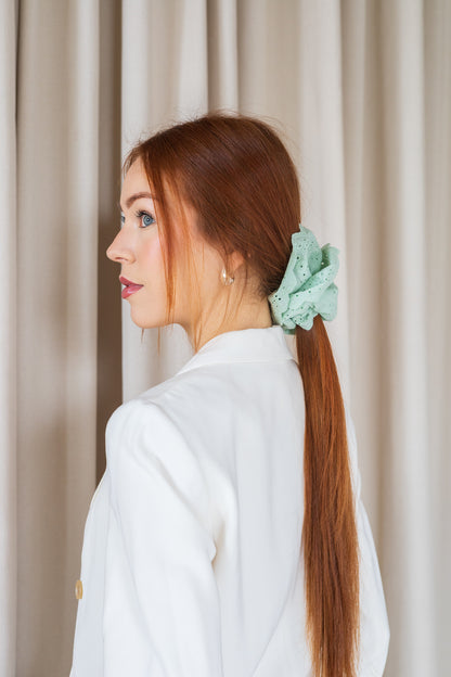 English Embroidery Scrunchie
