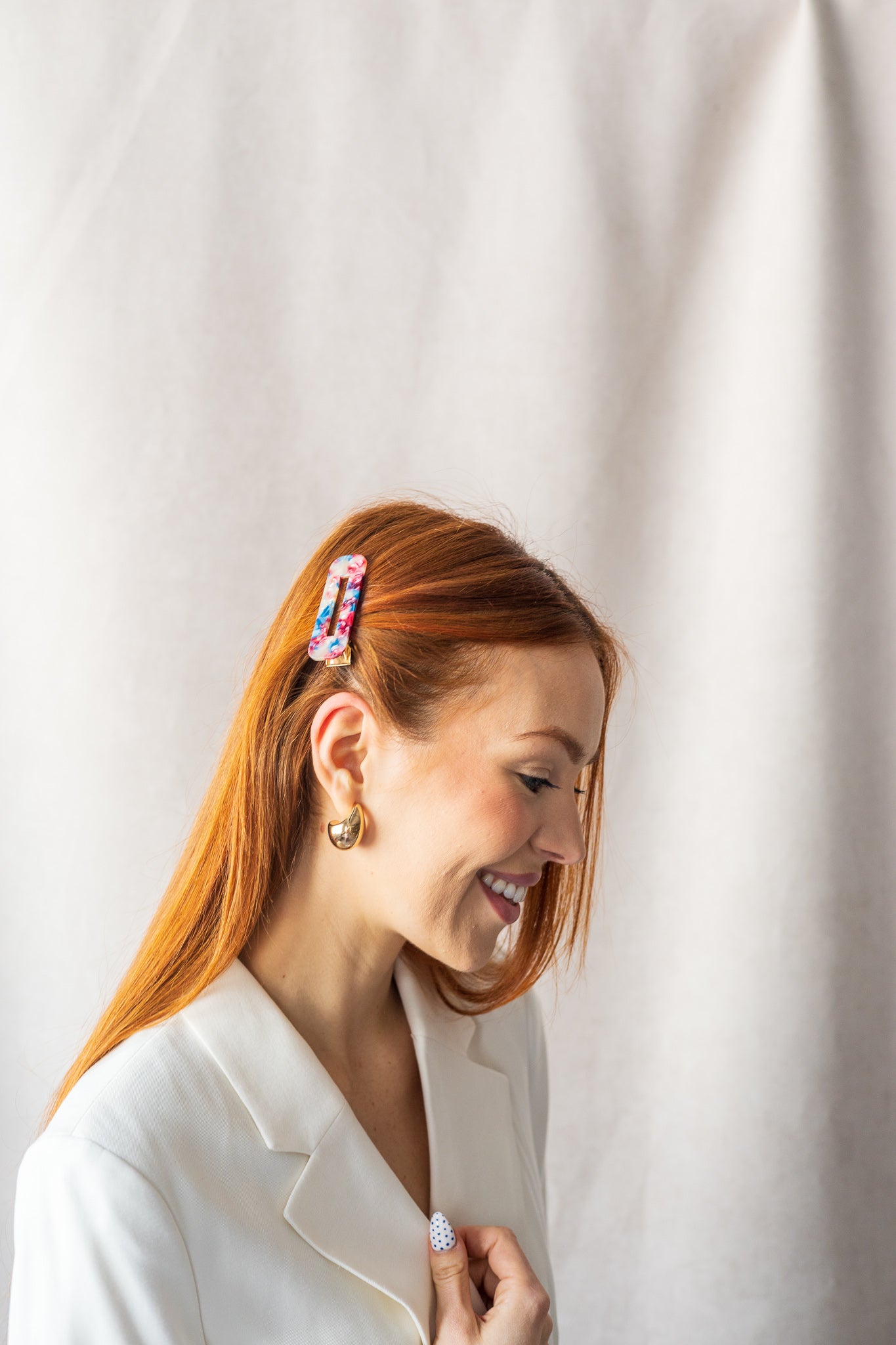 Rectangular Acetate Barrettes (Set of 2)
