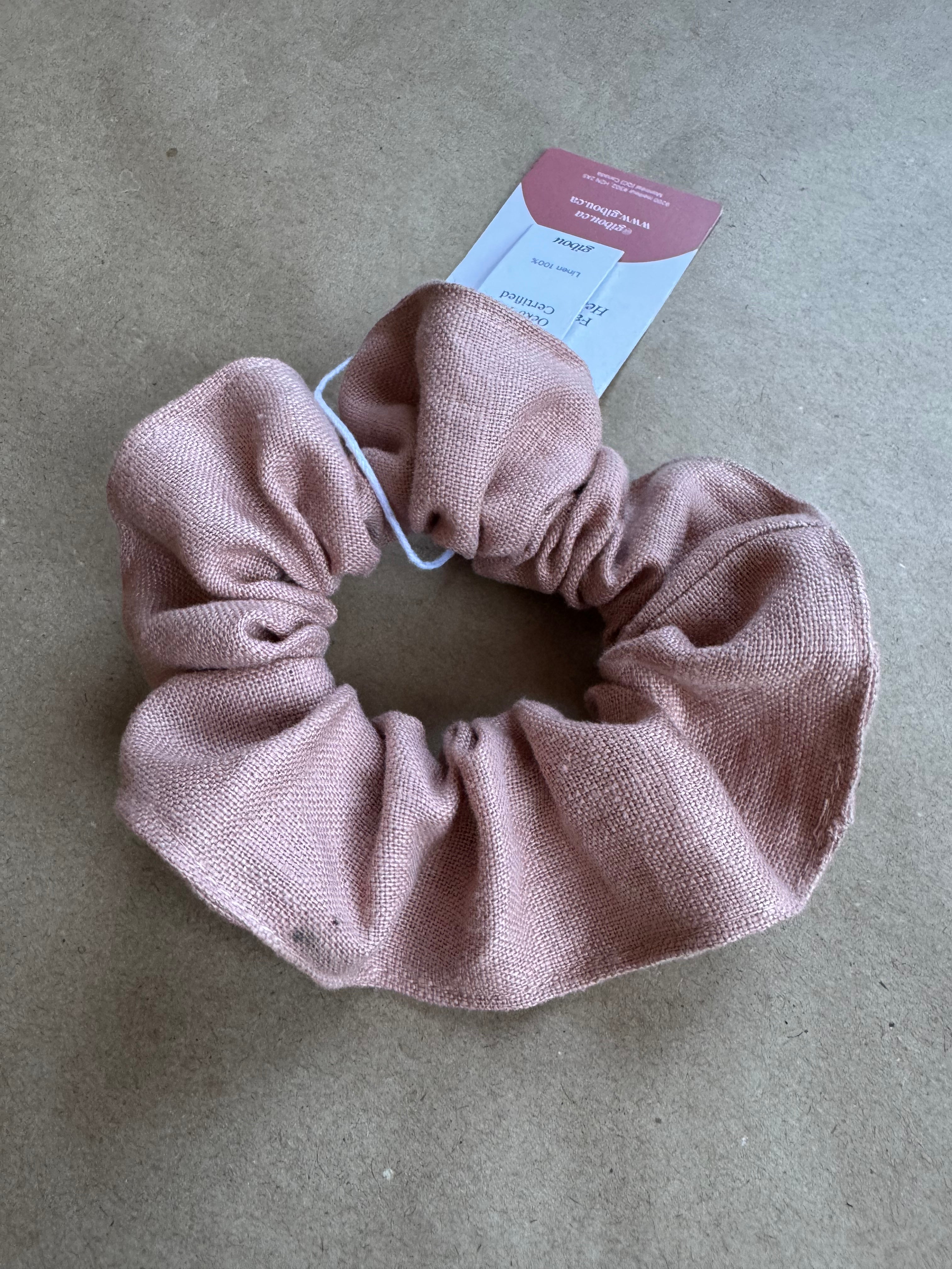 Imparfait - Chouchou en lin rose