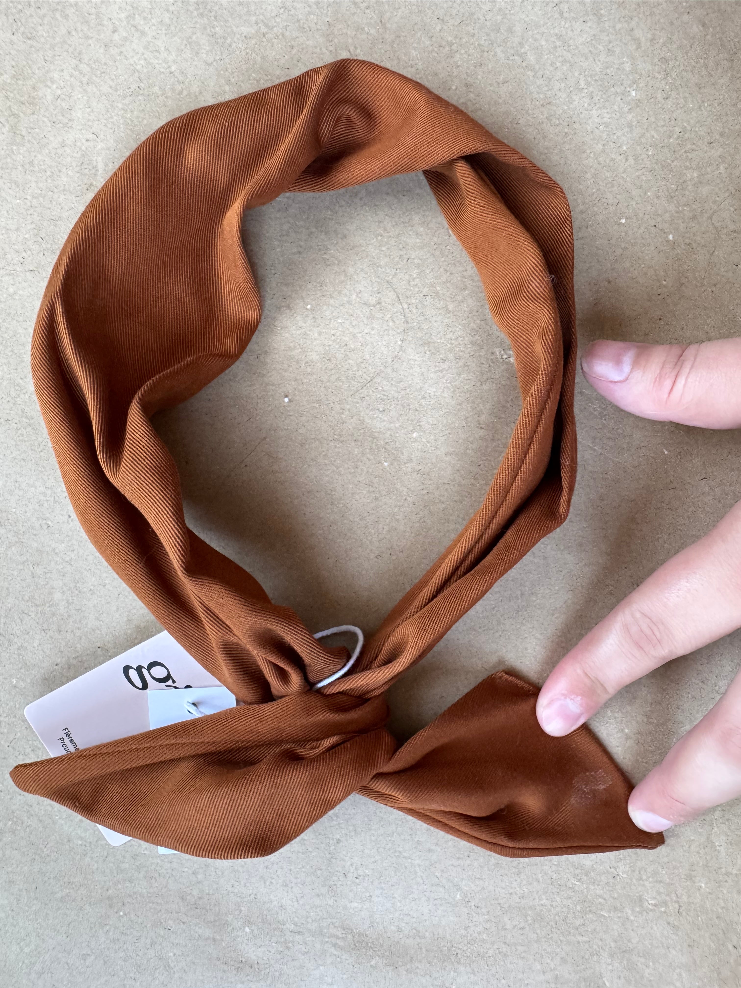 Imparfait - Bandeau à torsader caramel