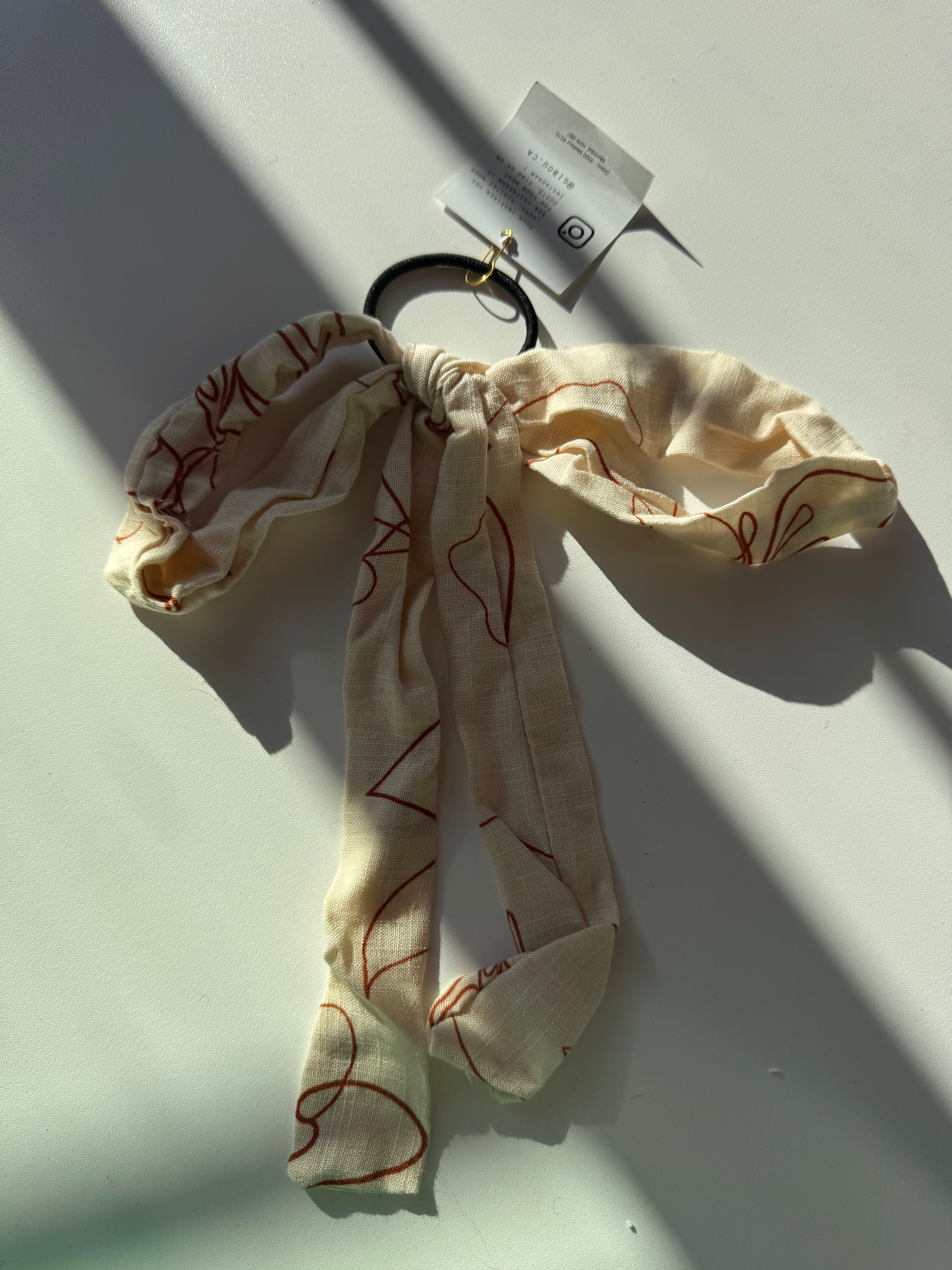 Sample - Floral design elastic loop